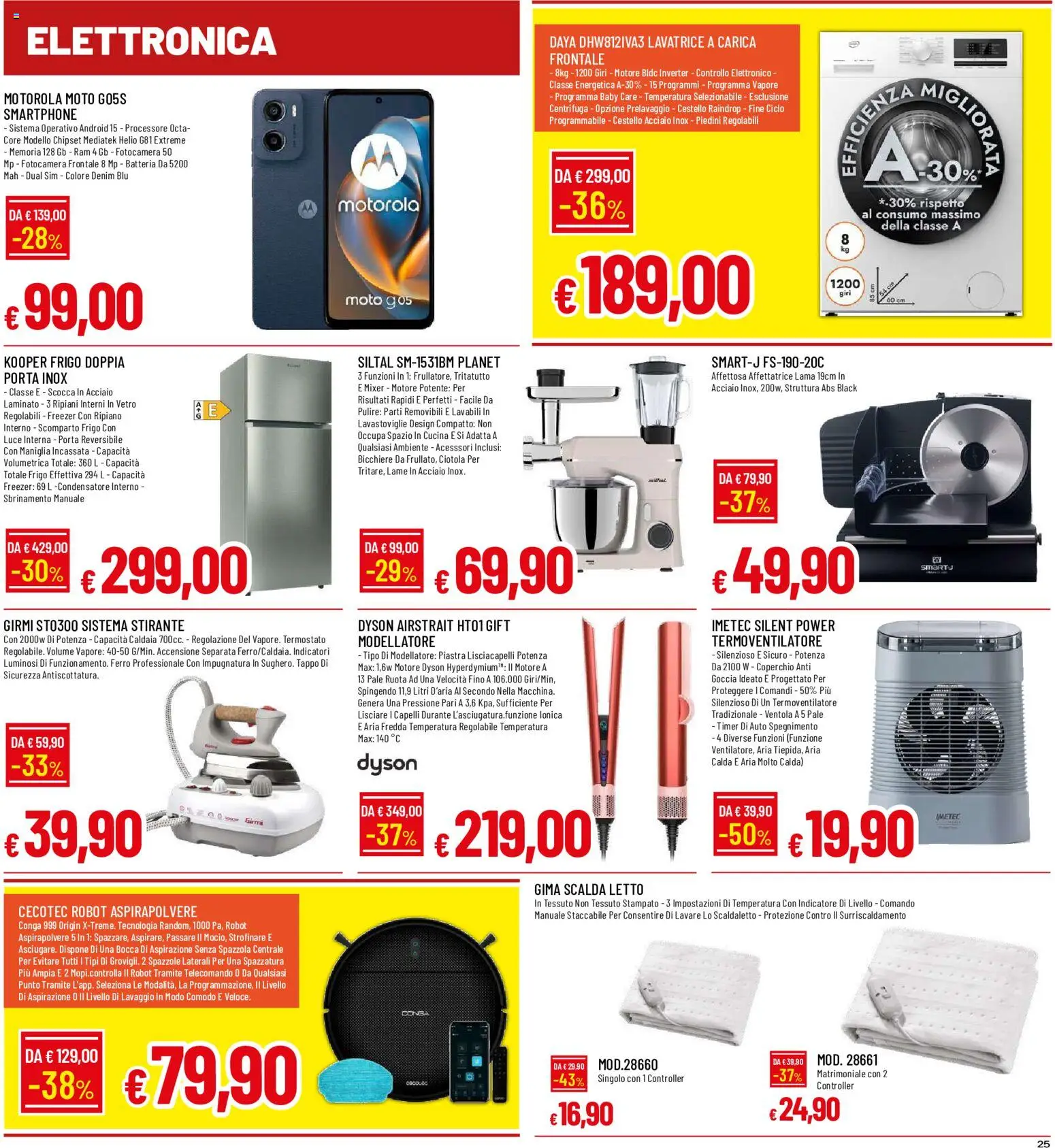 Volantino Galassia del 08/10/2026 | Pagina: 25 | Prodotti: Tritatutto, Mixer, Dyson, Ciotola