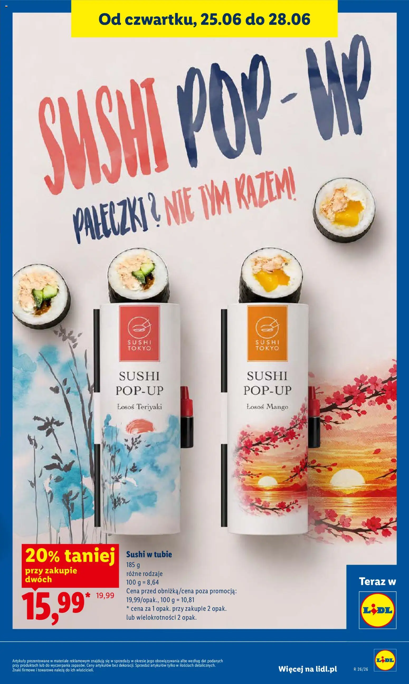 Lidl gazetka od 25.06.2026 | Strona: 49 | Produkty: Mango, Łosoś, Sushi