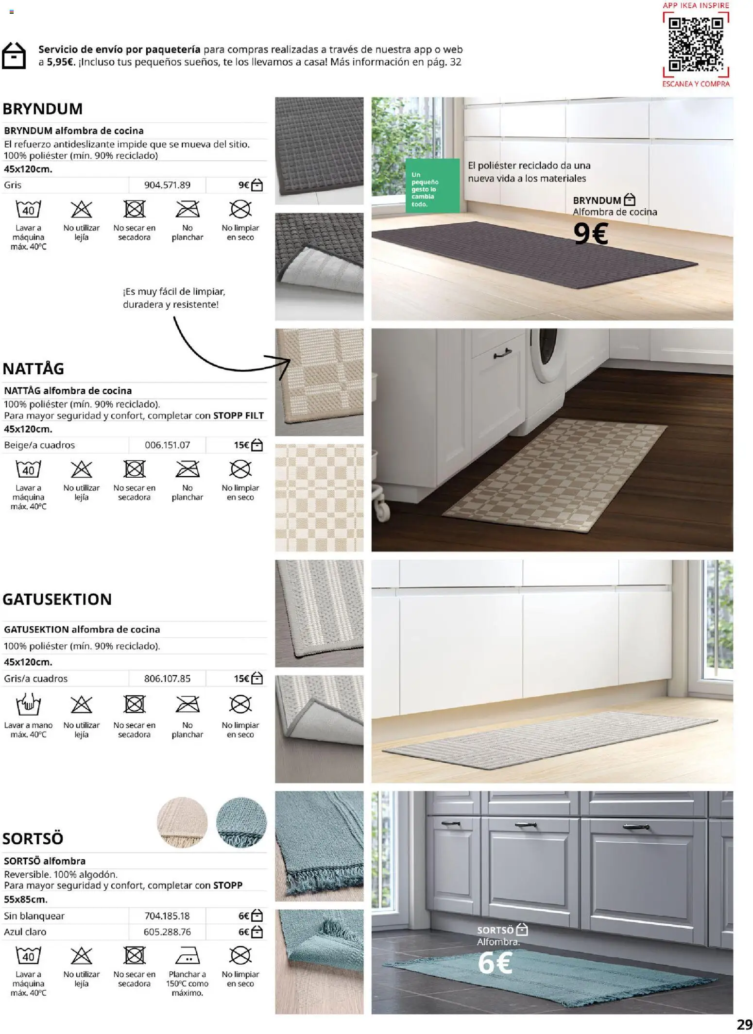 IKEA - Alfombra │ válido desde el 01/09/2026 | Página: 29 | Productos: Té, Secadora, Cocina, Alfombra