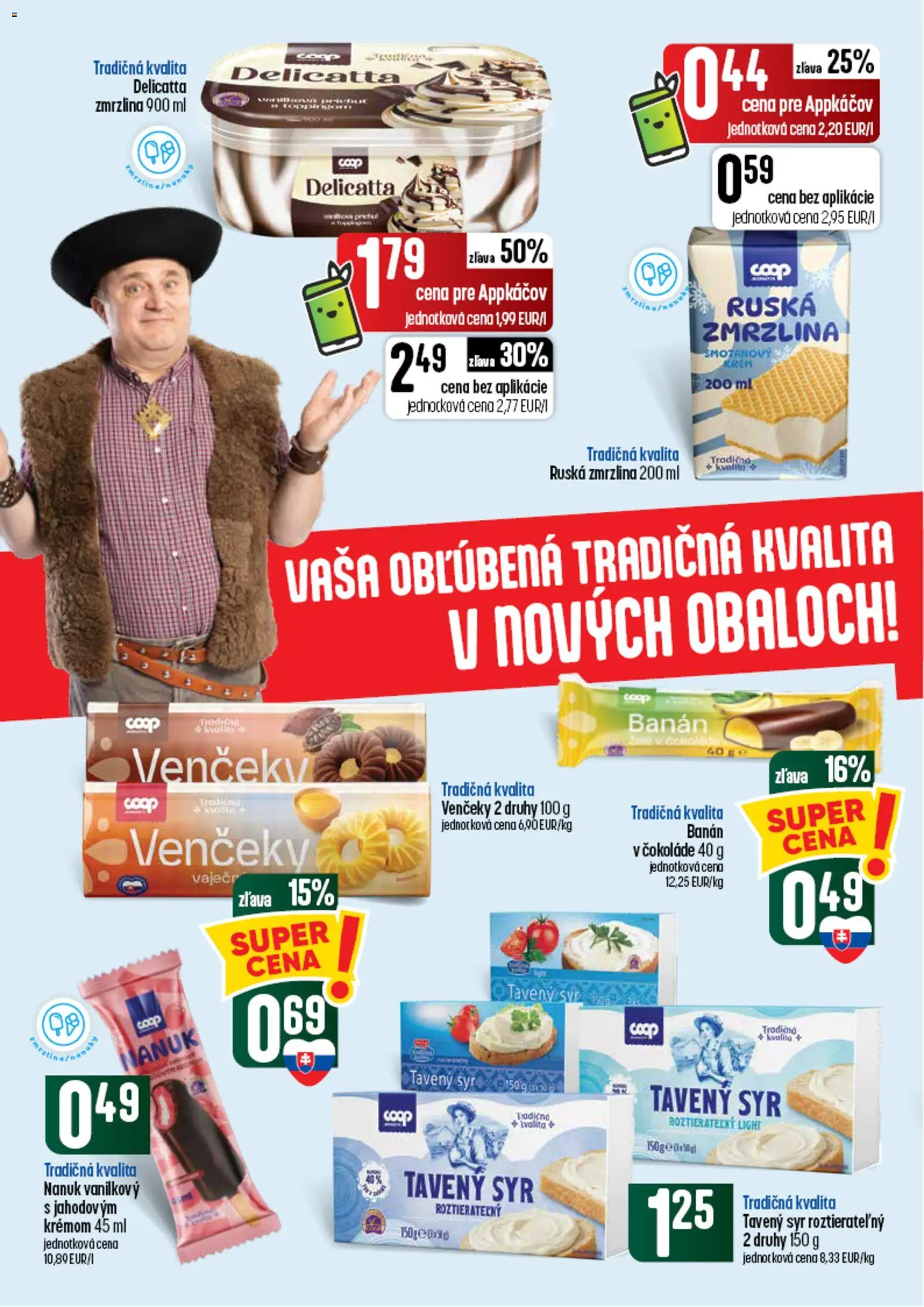 Nové COOP Jednota akcie – leták je platný od 03.09.2026 | Strana: 10 | Produkty: Syr, Venčeky, Krém, Smotanový krém