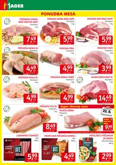 Jager katalog akcije – veljaven od 19.08.2026 | Stran: 3 | Izdelki: Piščančja bedra, Piščančja krila, Riba, Grill