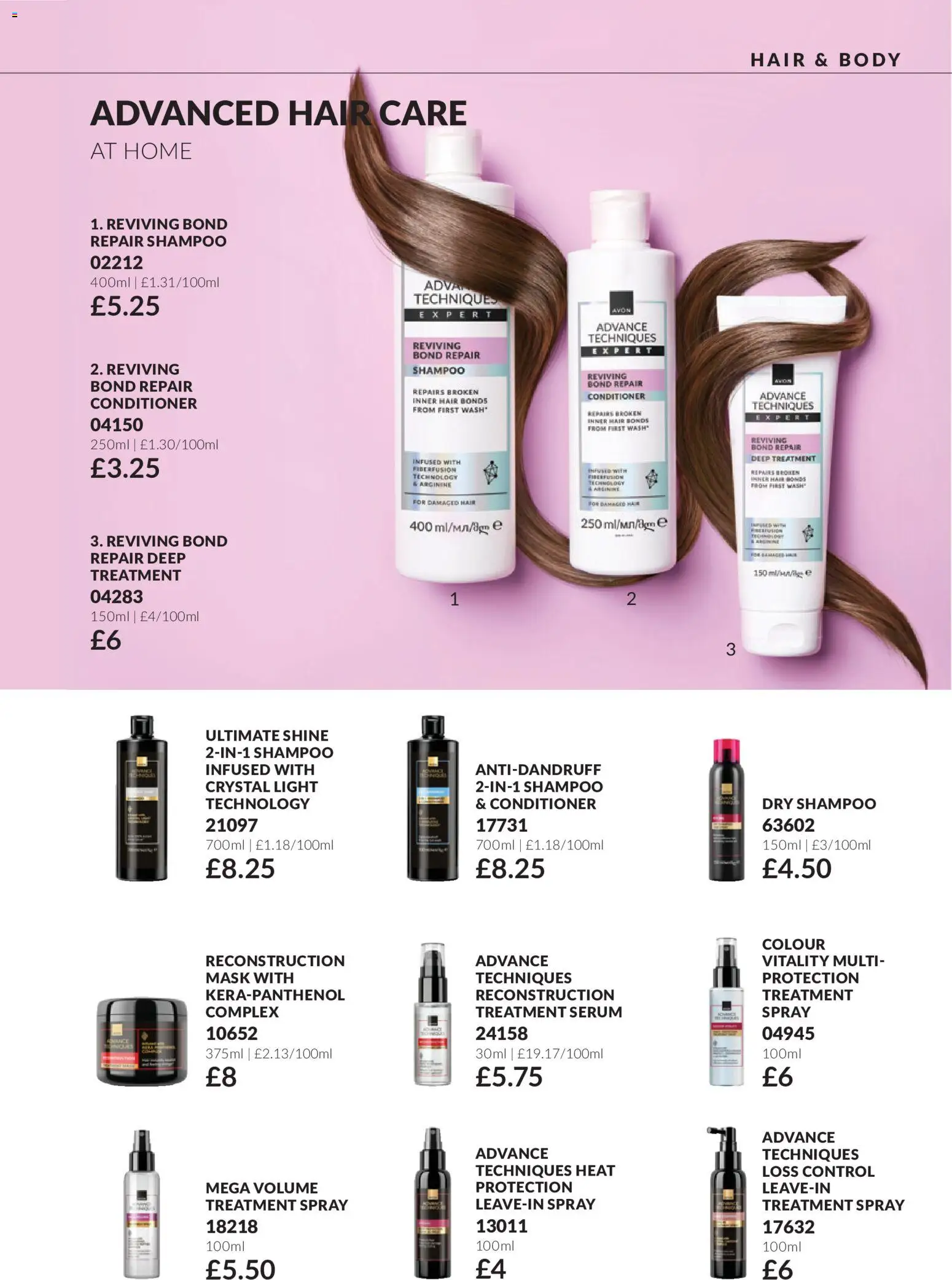 {H1} | Page: 151 | Products: Shampoo, Conditioner, Mask