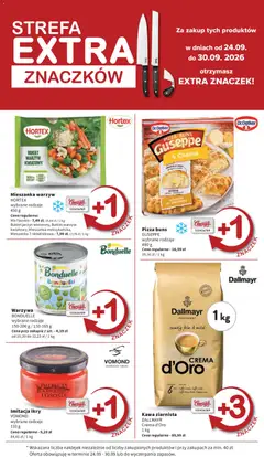 Pogląd oferty "Intermarche gazetka" - ważna od 24.09.2026 | Strona: 9 | Produkty: Groszek, Dallmayr, Kawa ziarnista, Warzywa