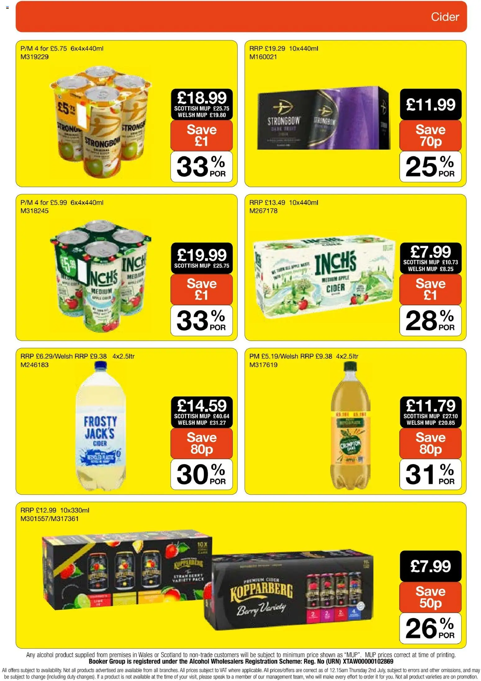 {H1} | Page: 23 | Products: Strongbow, Cider, Alcohol