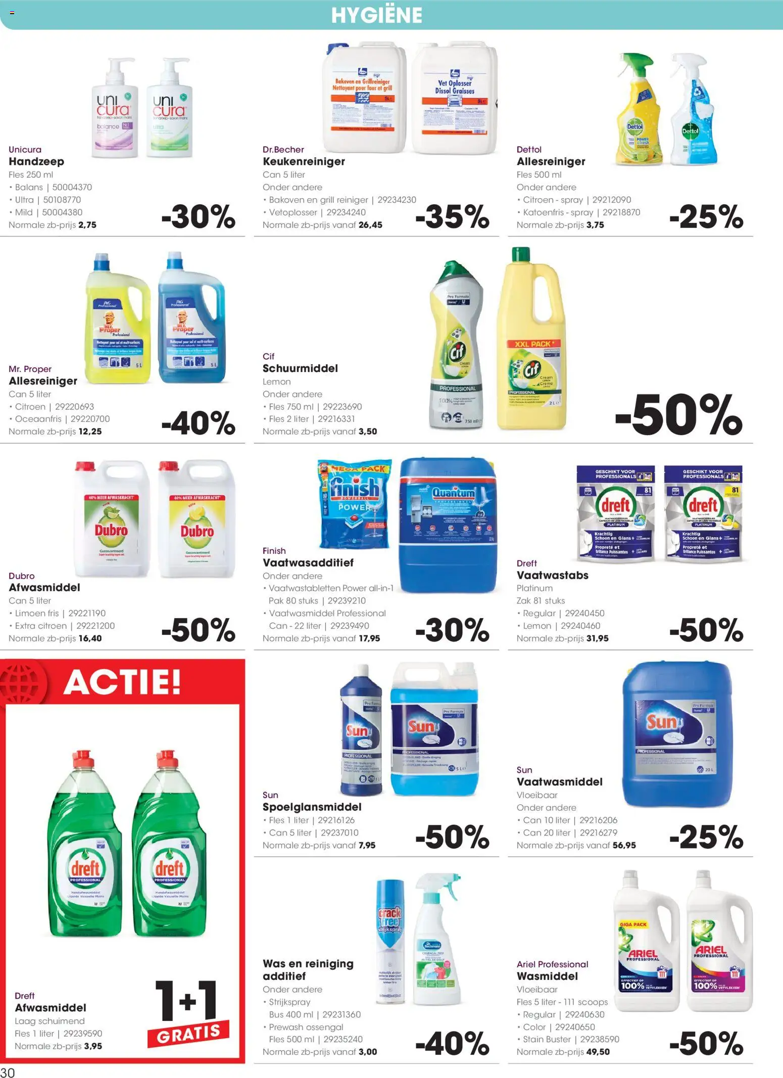 {H1} | Pagina: 30 | Producten: Citroen, Fles, Allesreiniger, Handzeep