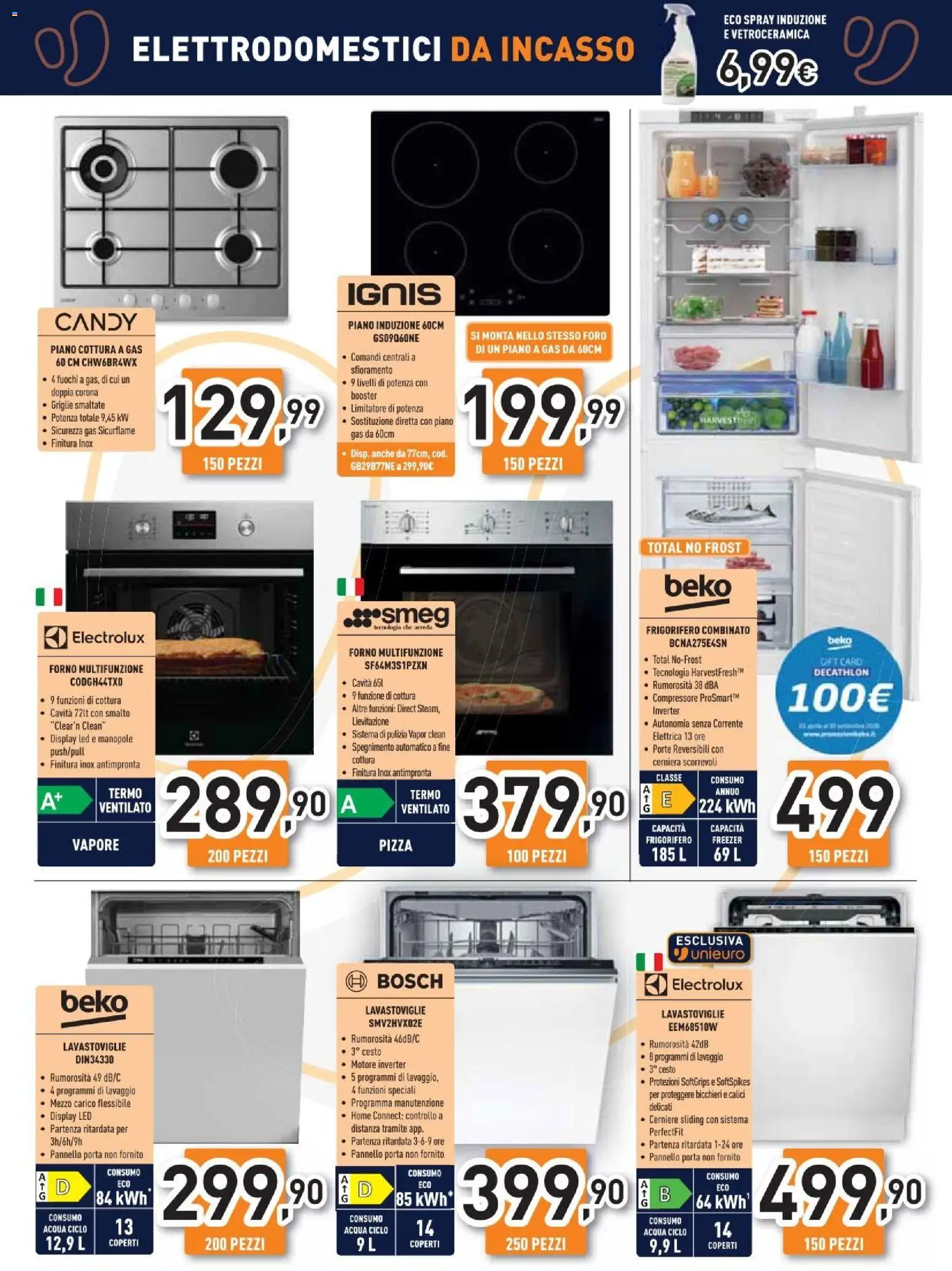Volantino Unieuro del 26/06/2026 | Pagina: 25 | Prodotti: Compressore, Freezer, Piano cottura, Frigorifero