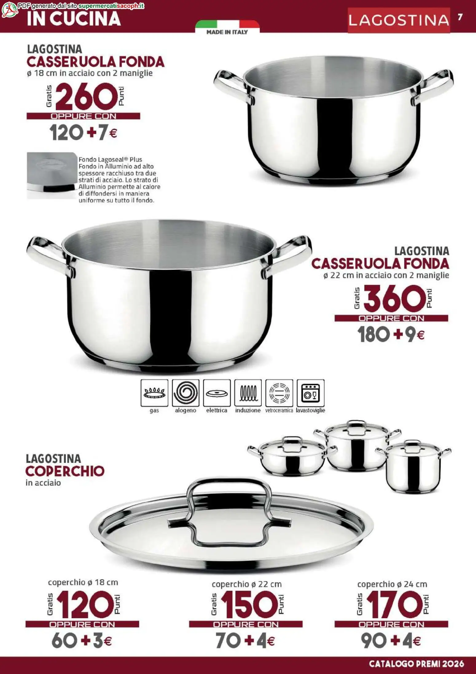 Volantino Sacoph del 30/06/2026 | Pagina: 7 | Prodotti: Lavastoviglie, Casseruola, Alluminio