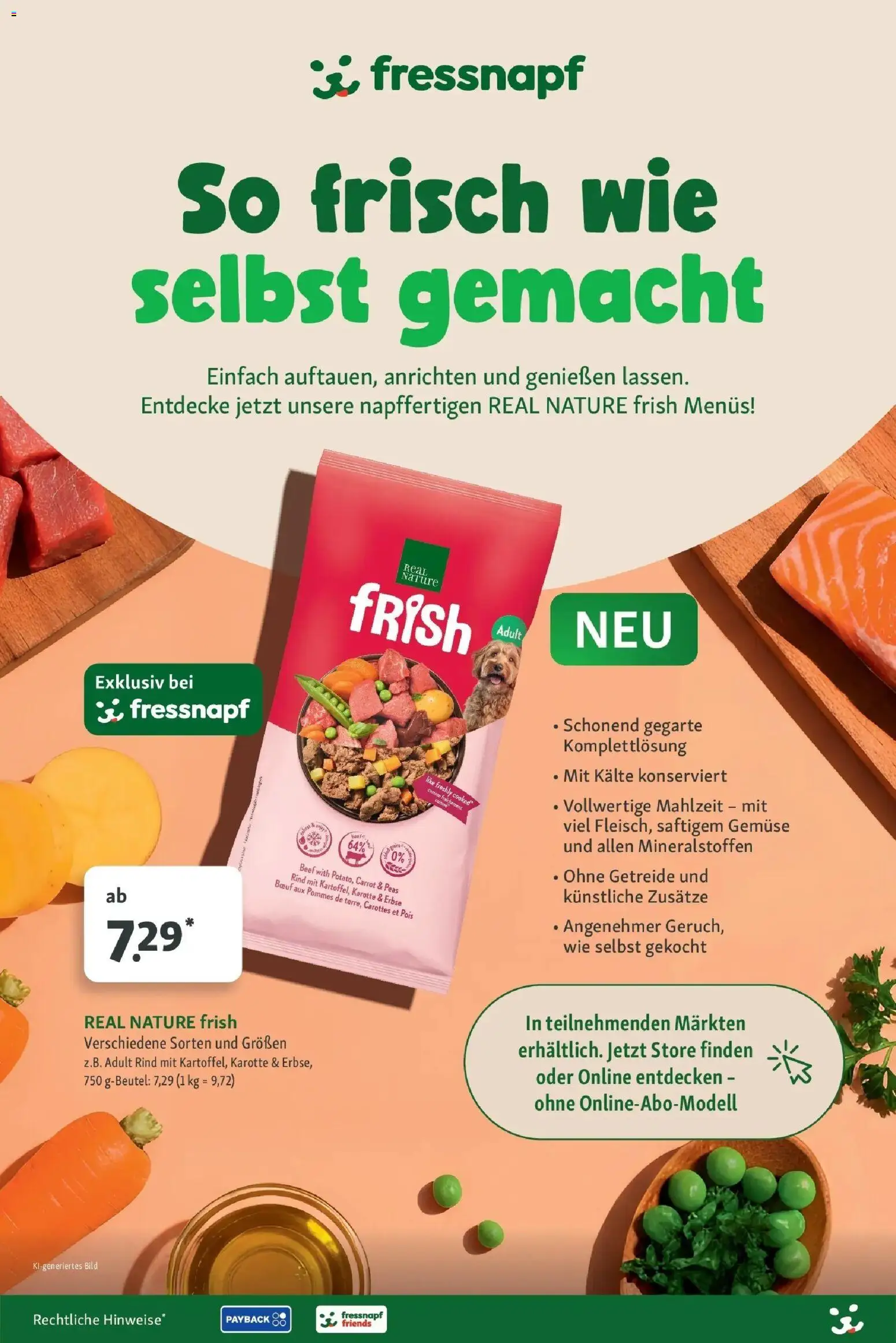 Fressnapf Aktueller Prospekt (ab 24.09.2026) zum Blättern | Seite: 27 | Produkte: Pommes, Gemüse, Getreide, Karotte