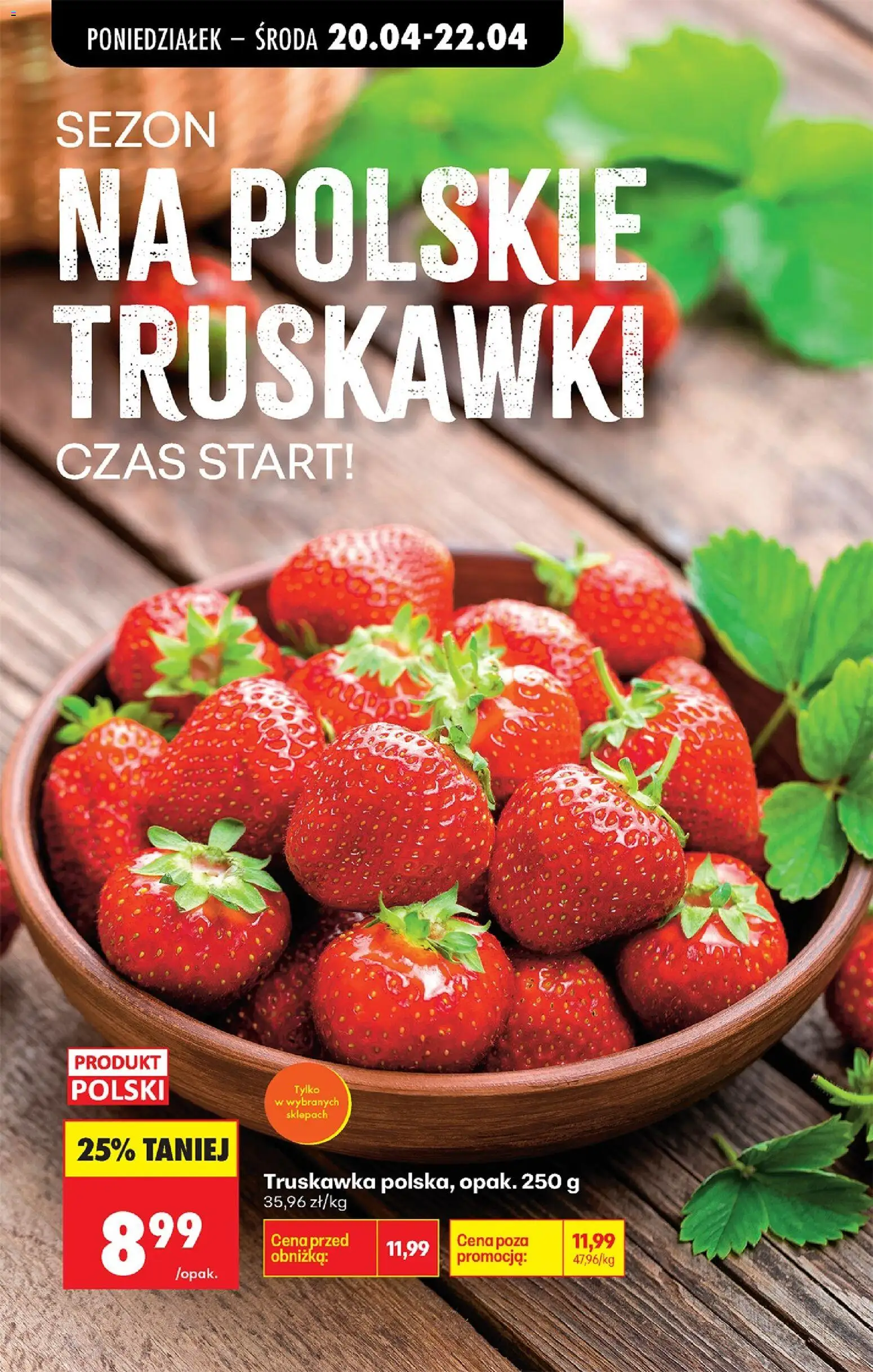 Biedronka gazetka od poniedziałku od 20.04.2026 | Strona: 47 | Produkty: Truskawki