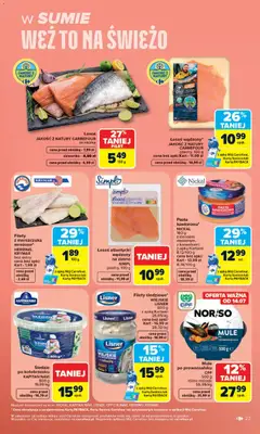 Pogląd oferty "Carrefour gazetka" - ważna od 13.07.2026 | Strona: 25 | Produkty: Karta, Mule, Łosoś, Ryba