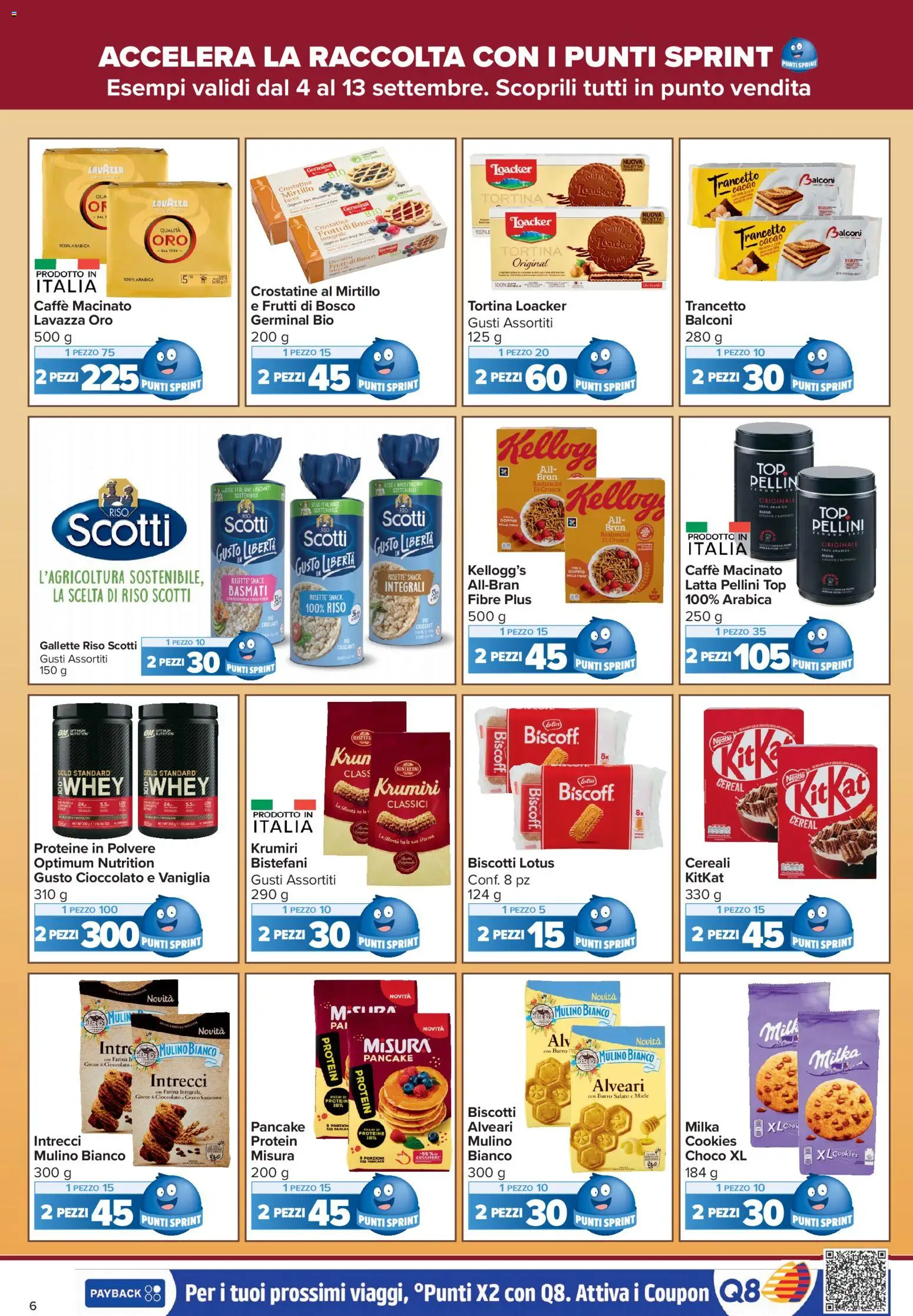 Volantino Carrefour del 04/09/2026 | Pagina: 6 | Prodotti: Cereali, Cacao, Pellini, Caffè macinato