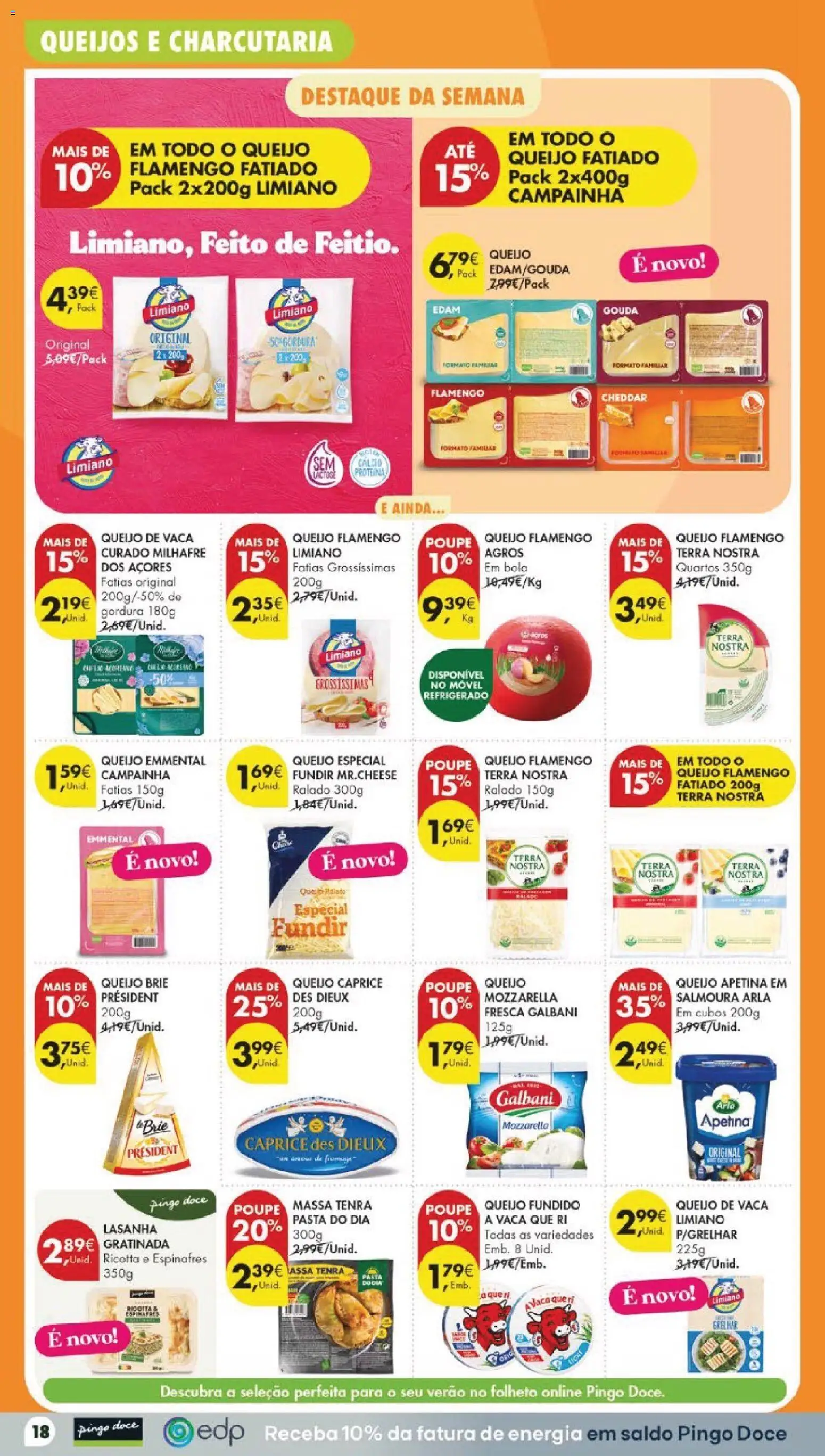 Pingo Doce folheto │ válido de 21/07/2026 | Página: 26 | Produtos: Espinafres, Campainha, Queijo, Massa