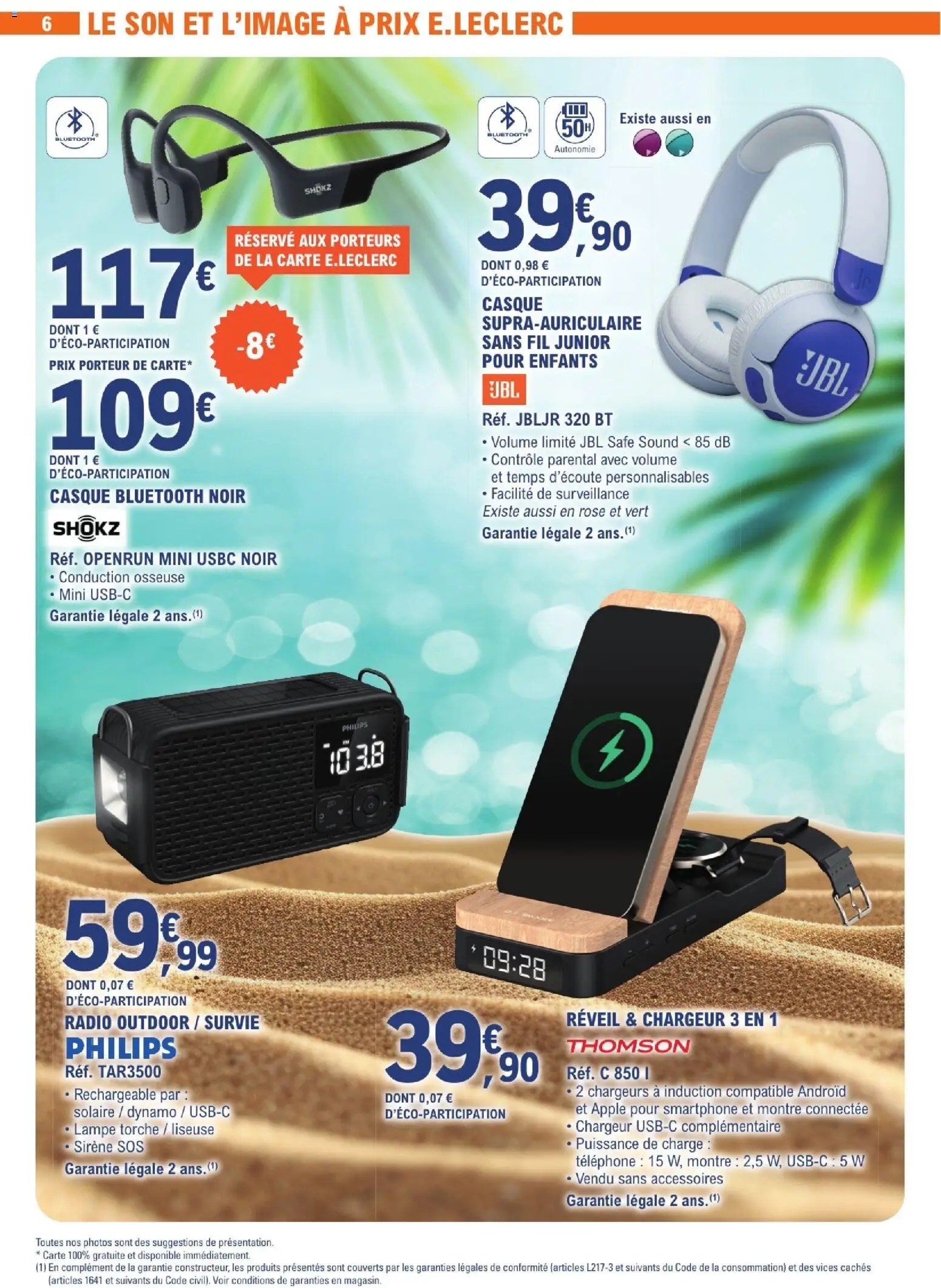 {H1} | Page: 6 | Produits: Smartphone, Montre, Radio, Lampe