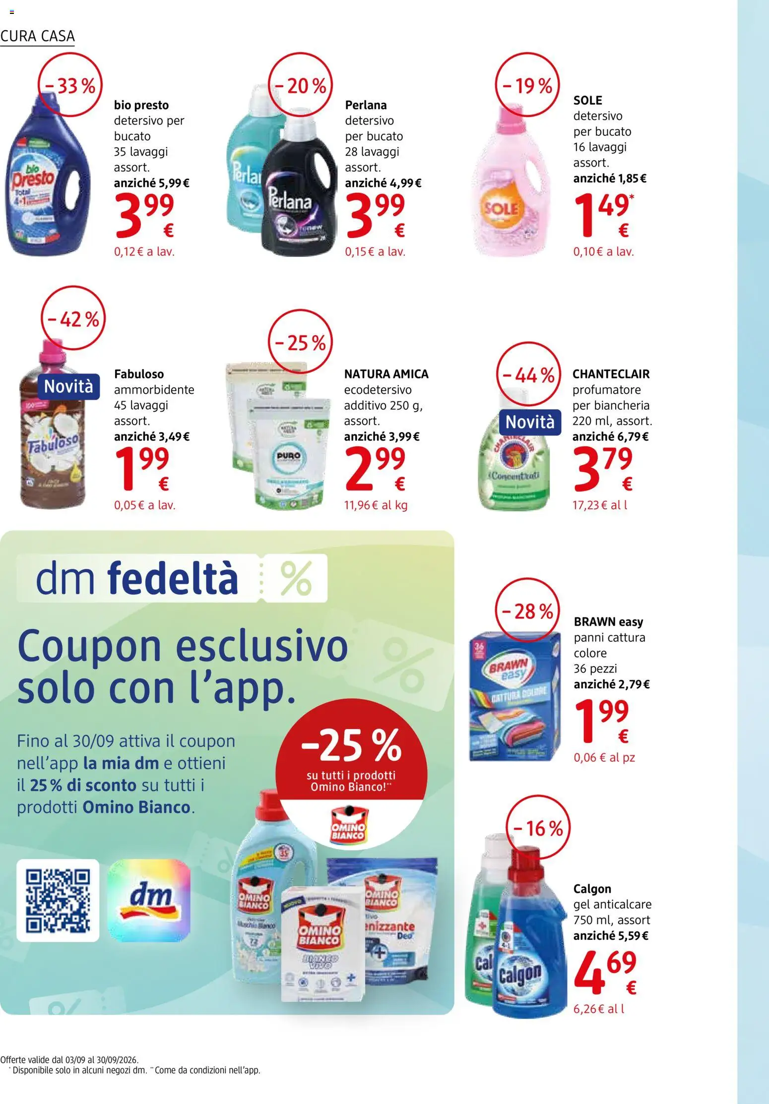 Volantino dm drogerie markt del 03/09/2026 | Pagina: 14 | Prodotti: Ammorbidente, Anticalcare, Panni