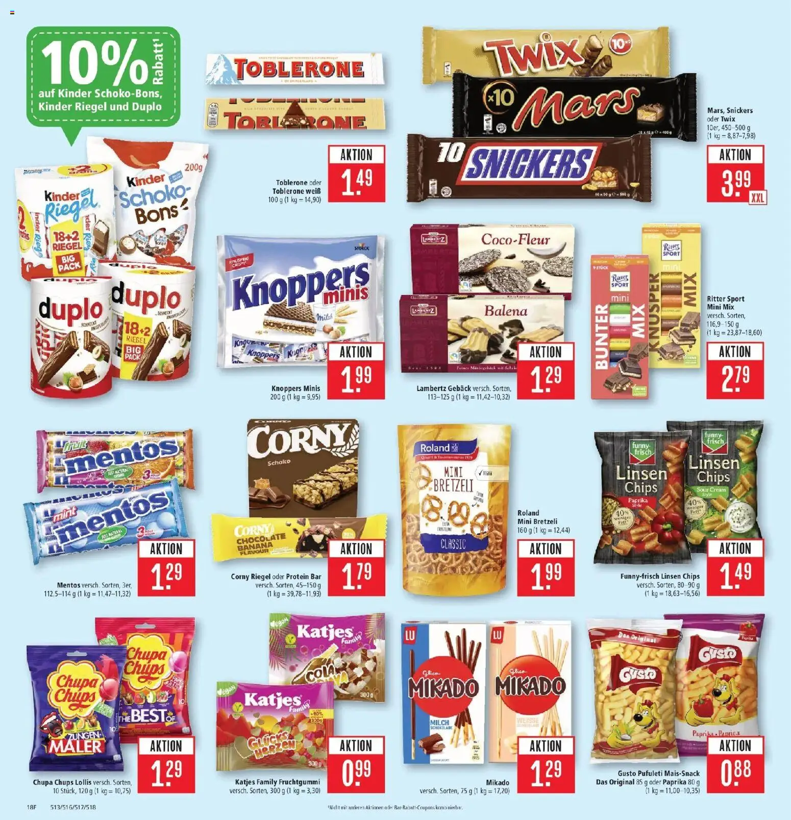 Marktkauf Prospekt Friedrichshafen (ab 03.08.2026) » Angebote online | Seite: 22 | Produkte: AEG, Corny riegel, Milch, Snickers