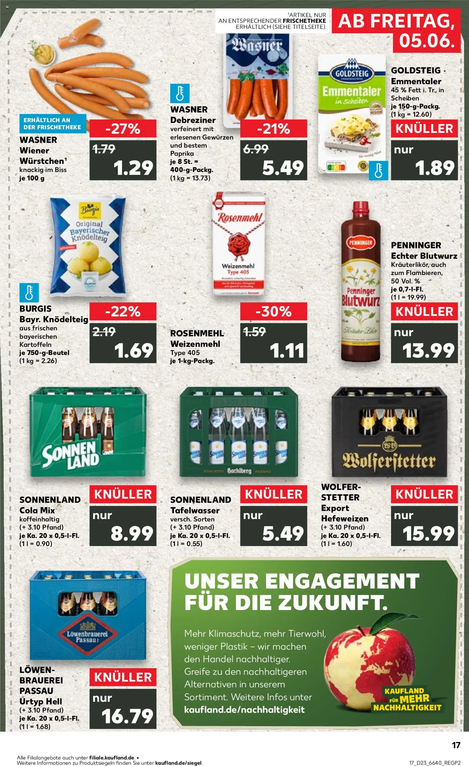 Kaufland Německo leták od 04.06.2026 | Strana: 17 | Produkty: Paprika, Cola