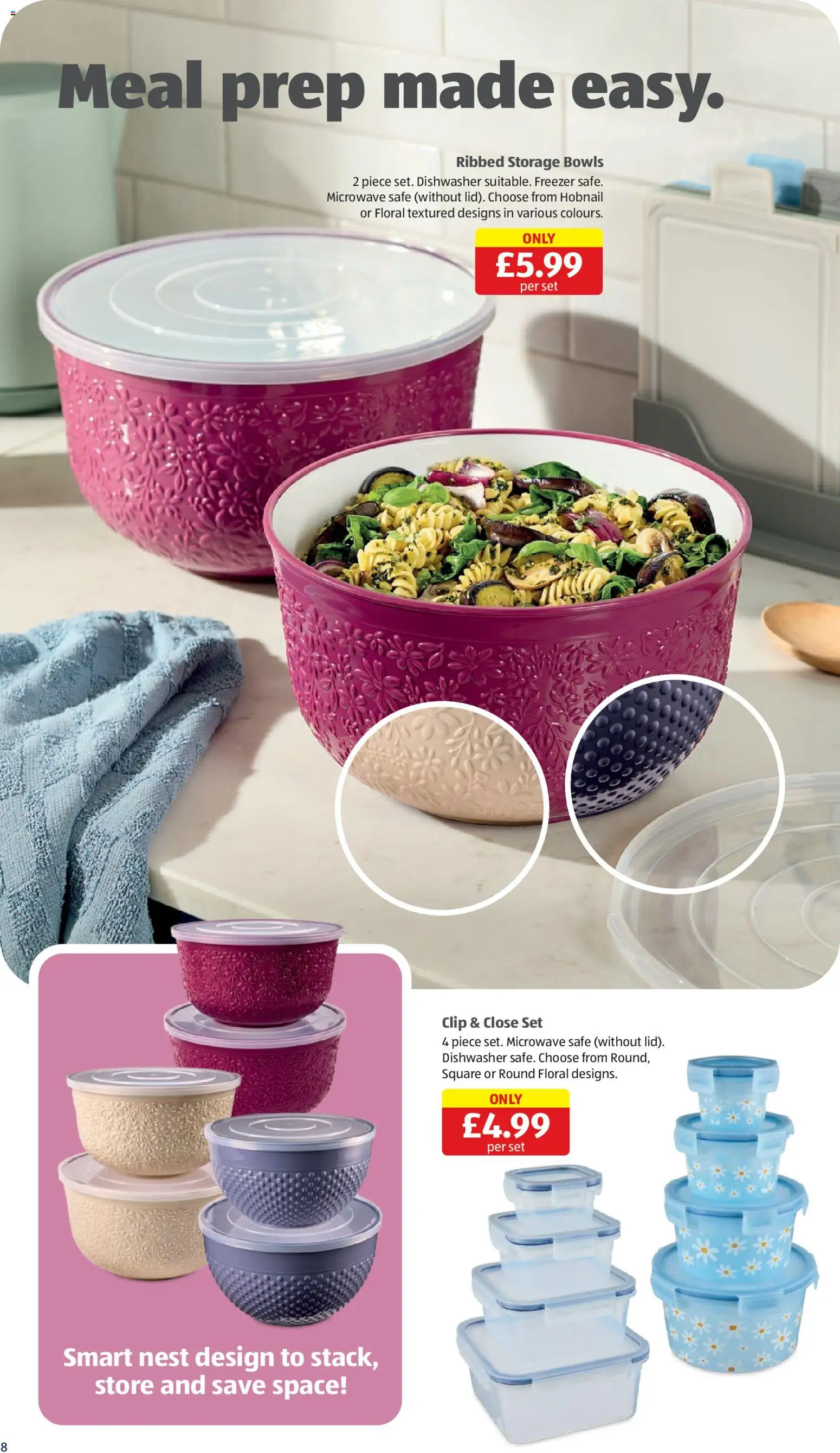 {H1} | Page: 8 | Products: Microwave, Freezer, Dishwasher