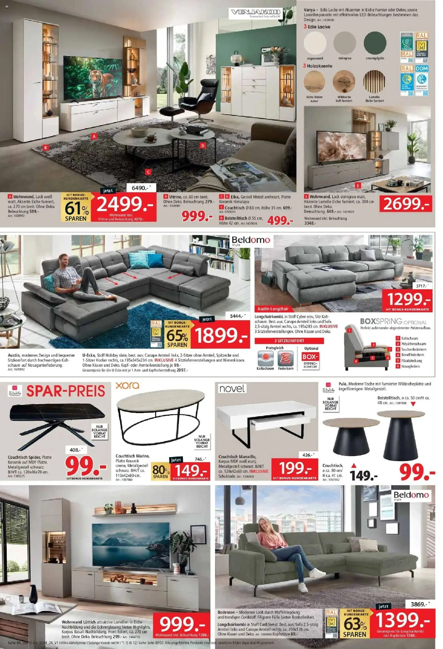 Zurbrüggen - Zurbrüggen: Red Shopping Week – gültig ab 17.10.2026 | Seite: 4 | Produkte: Hocker, Kissen, Vitrine, Bilder