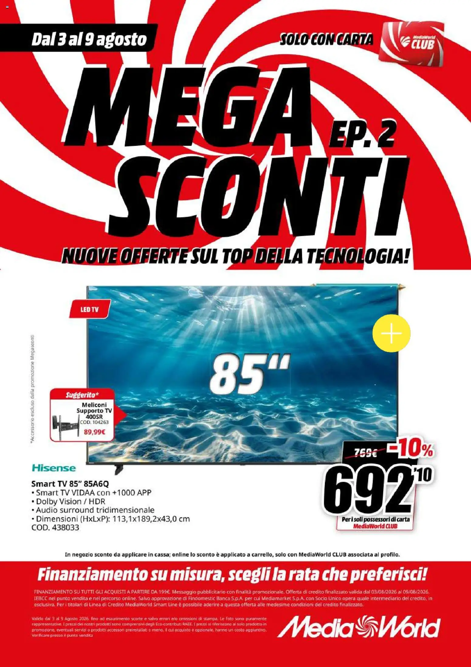 Volantino Media World del 03/08/2026 | Pagina: 34