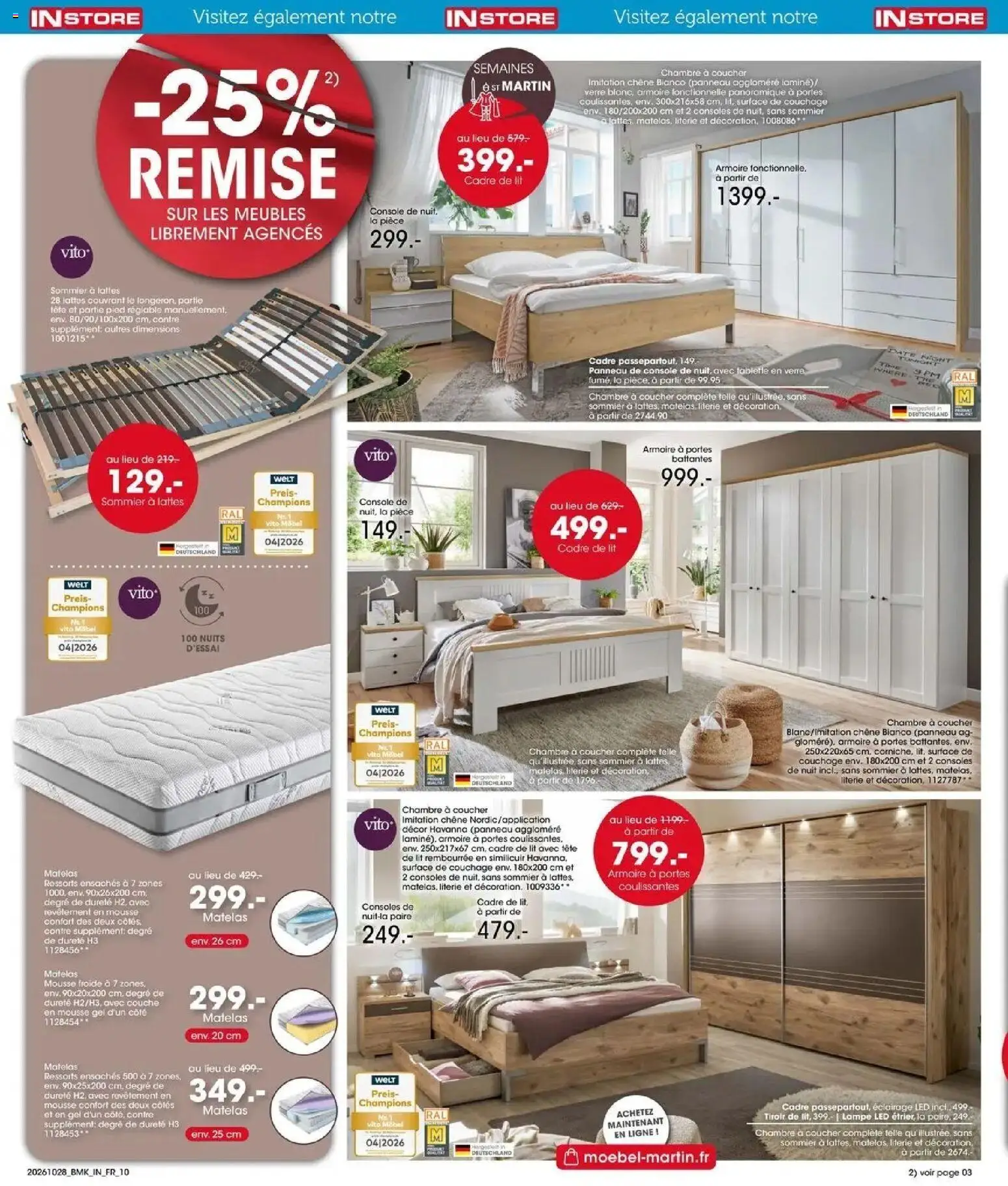 {H1} | Page: 10 | Produits: lampe LED, Mousse, Matelas, Éclairage
