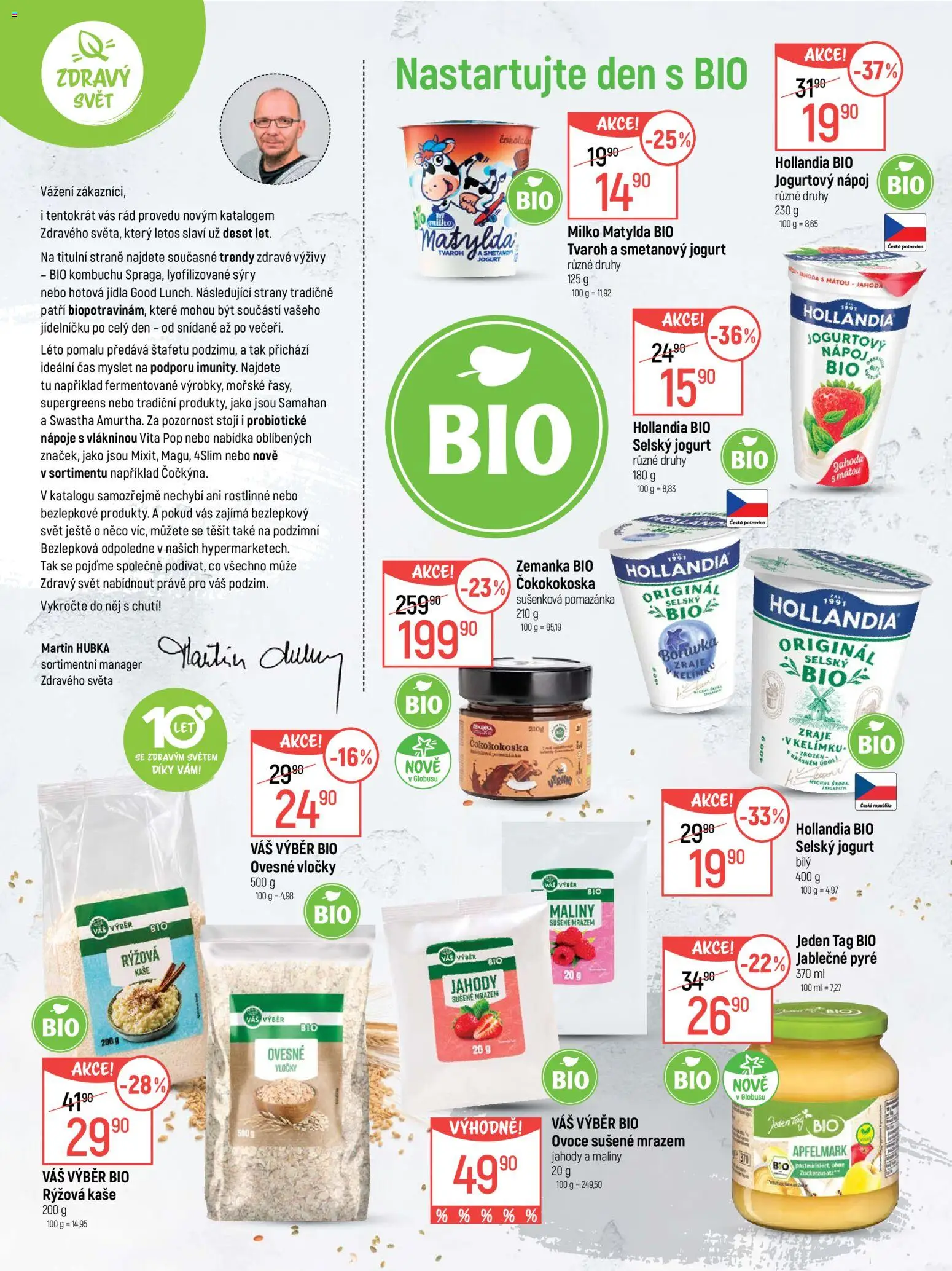 Globus leták - Zdravý svět od 02.09.2026 | Strana: 2 | Produkty: Ovoce, Sýry, Rýžová kaše, Hollandia