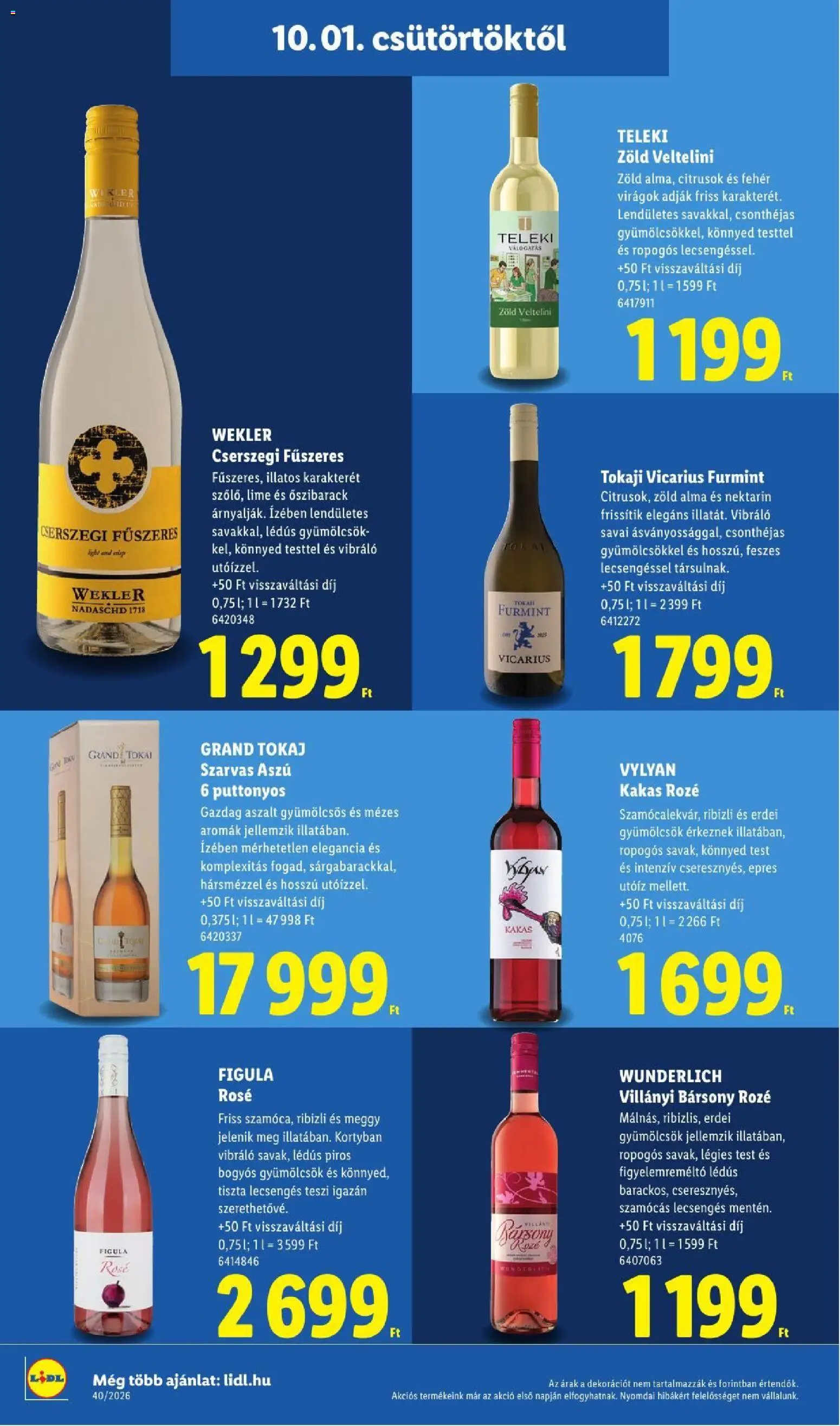 Lidl akciós ujság - amely érvényes a következő dátumtól: 2026.10.01. | Oldal: 30