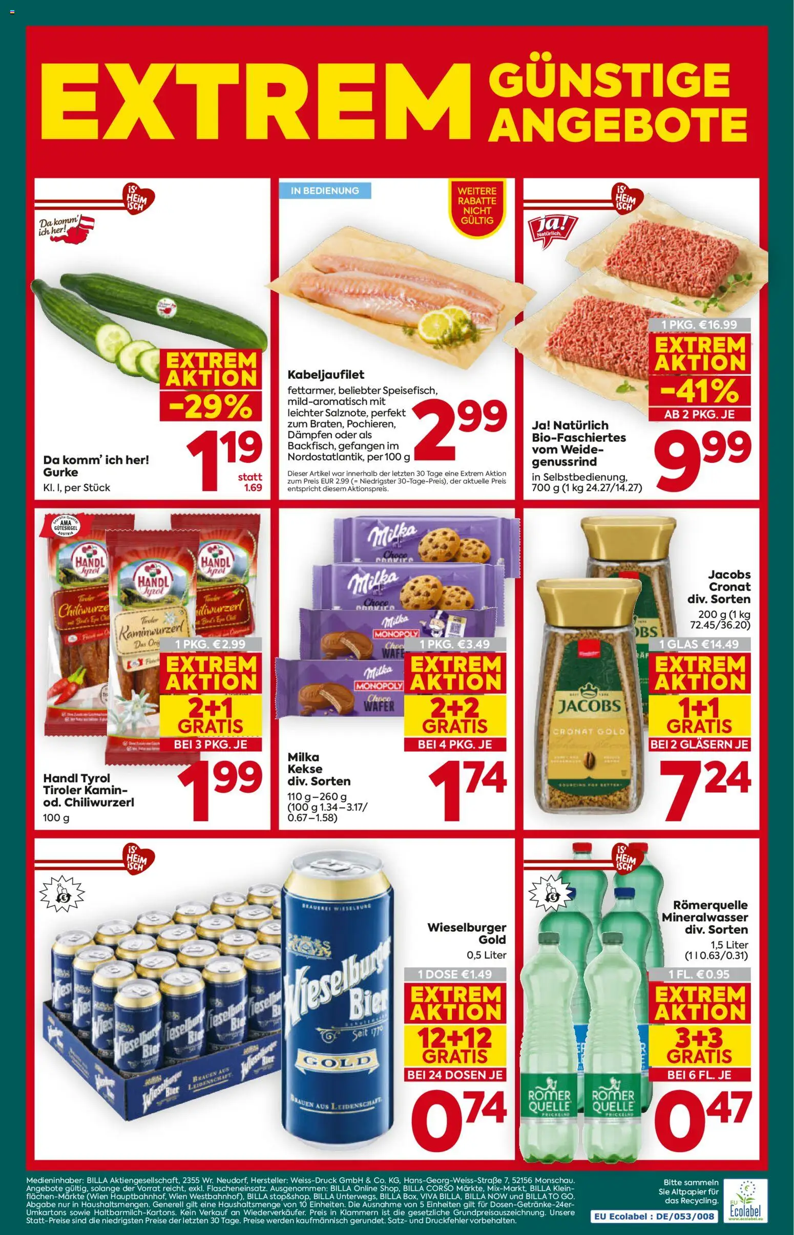 Billa Plus Flugblatt gültig ab 16.04.2026 | Seite: 16 | Produkte: Kekse, Bier