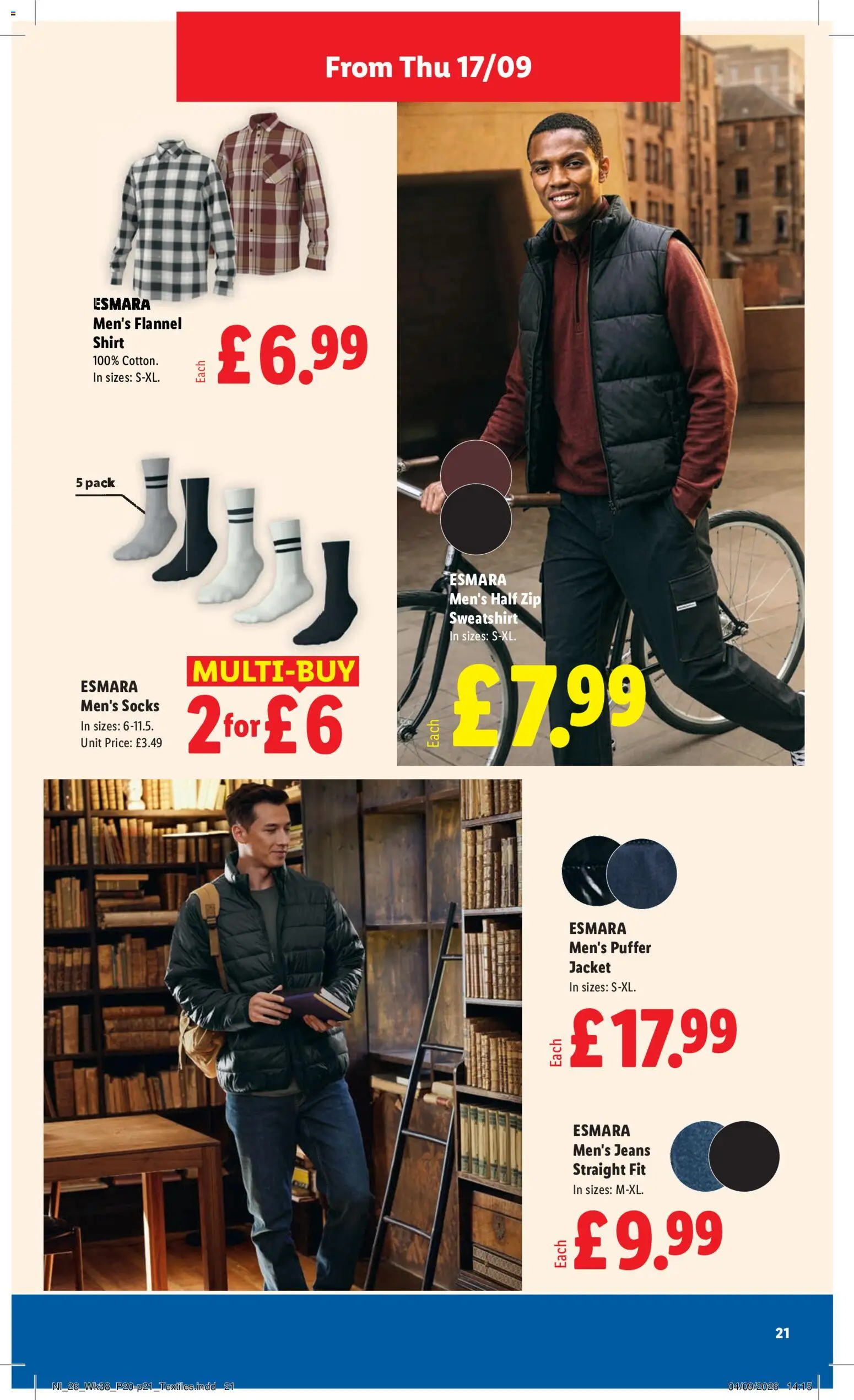 {H1} | Page: 21 | Products: Sweatshirt, Jeans, Jacket, Socks