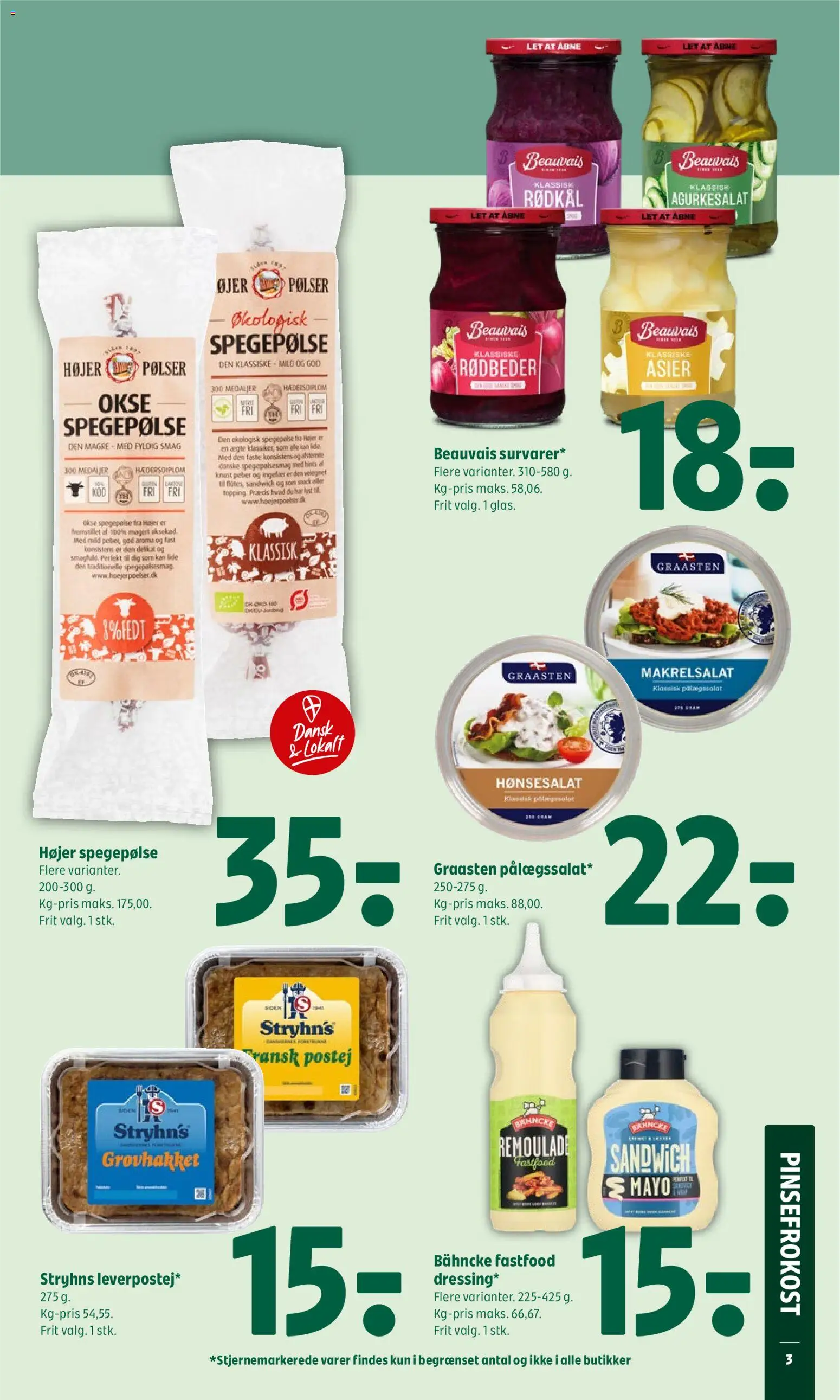 Coop 365 tilbudsavis – gyldig fra 21.05.2026 | Side: 4 | Produkter: Dressing, Spegepølse, Peber, Remoulade