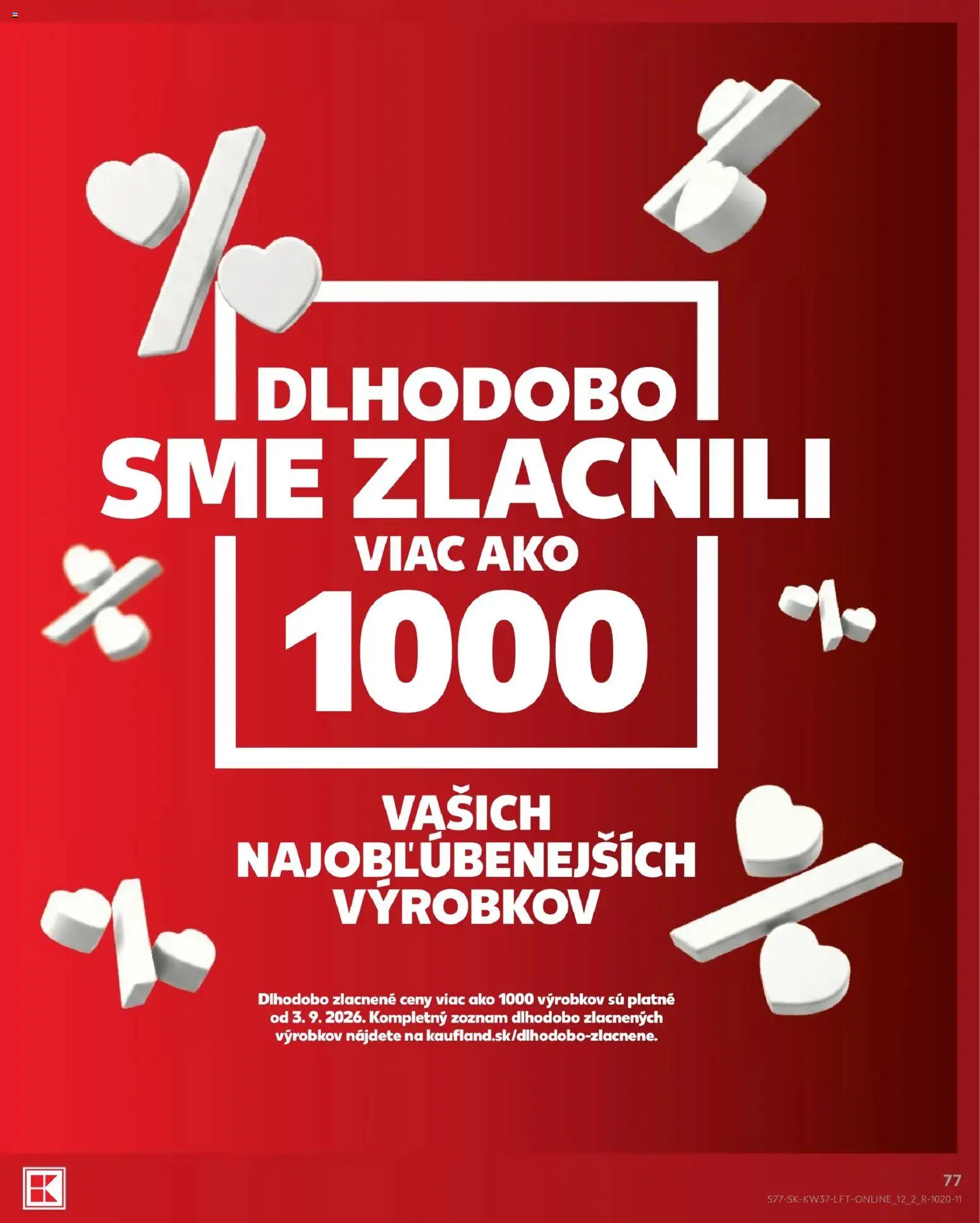 Nové Kaufland akcie – leták je platný od 10.09.2026 | Strana: 77