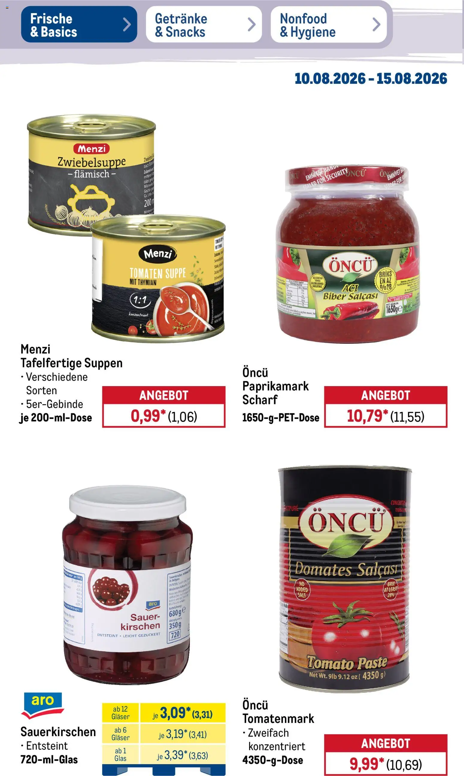 Metro NonFood-Angebote – gültig ab 10.08.2026 | Seite: 48 | Produkte: Tomaten, Kirschen