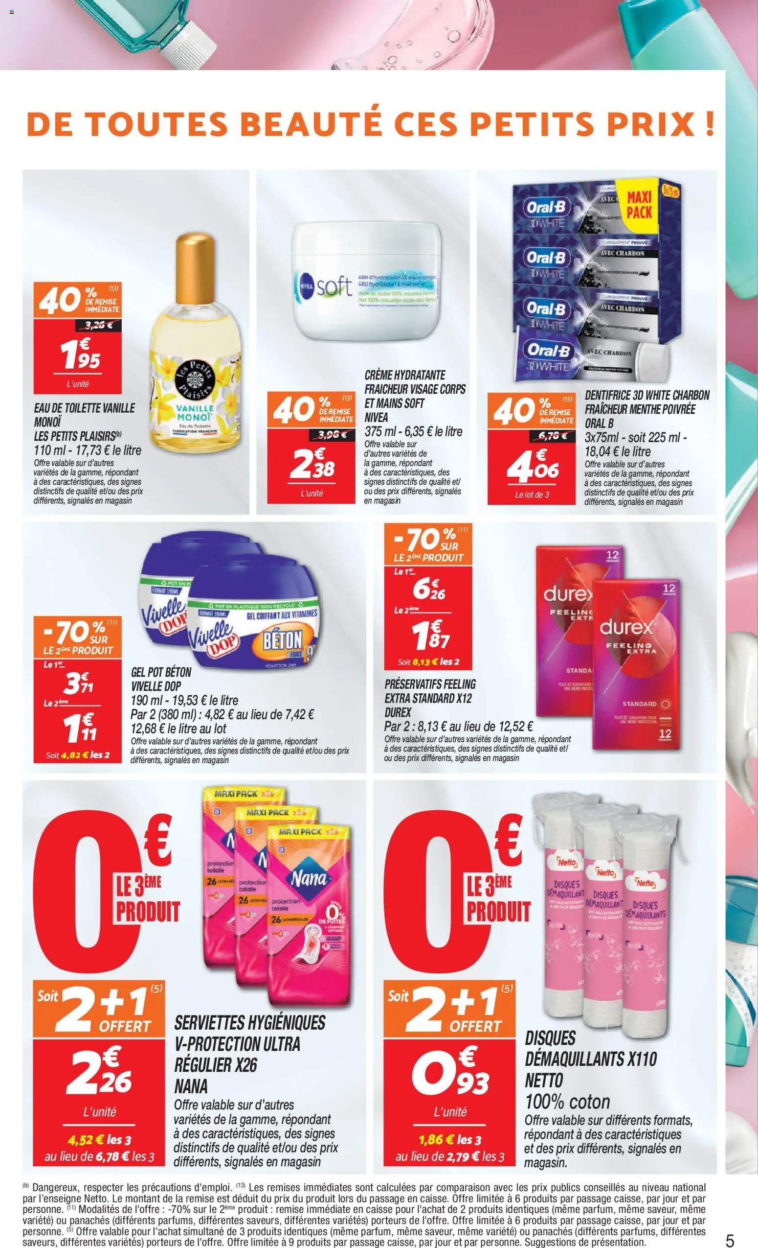 {H1} | Page: 5 | Produits: Menthe, Vanille, Eau de toilette, Crème