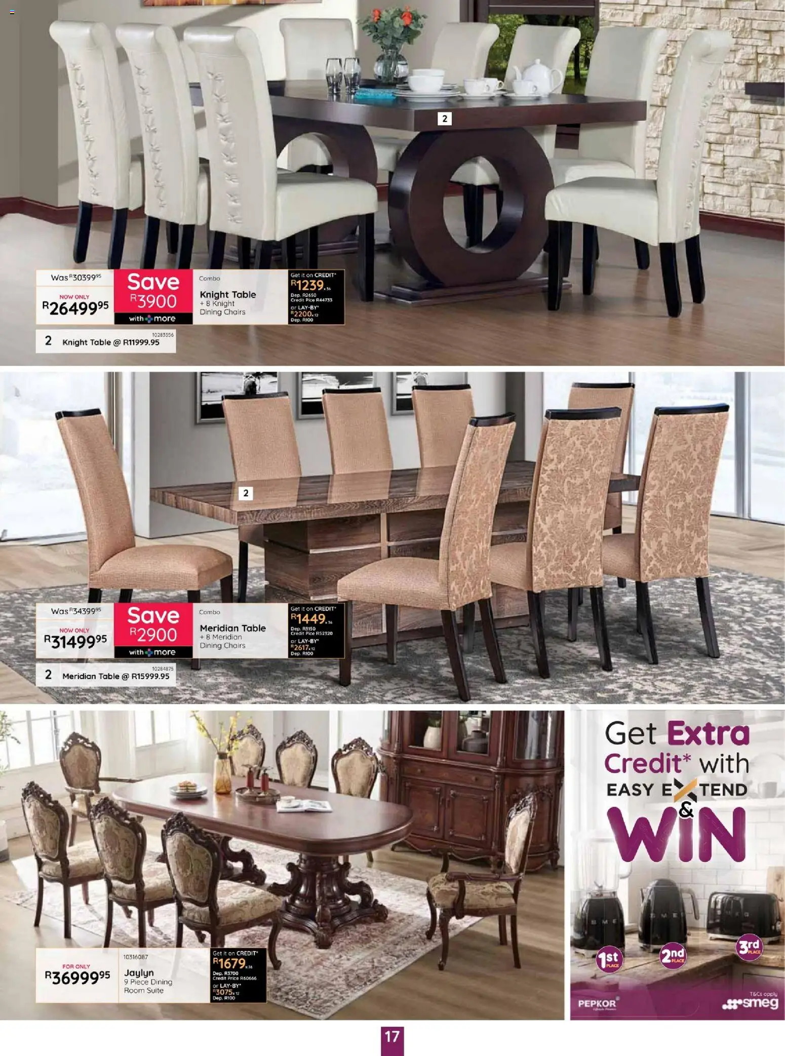 New Bradlows catalogue – valid from 15/10/2026 | Page: 17 | Products: Table