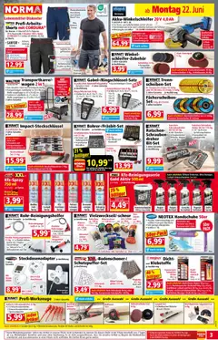 Norma Flugblatt ab 22.06.2026 gültig | Seite: 3 | Produkte: Handschuhe, Adapter, USB, Bürste