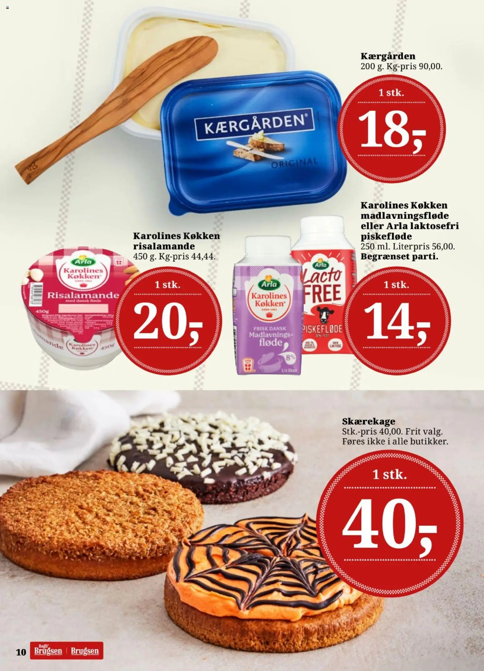 Dagli'Brugsen tilbudsavis – gyldig fra 09/10/2026 | Side: 10 | Produkter: Risalamande, Fløde