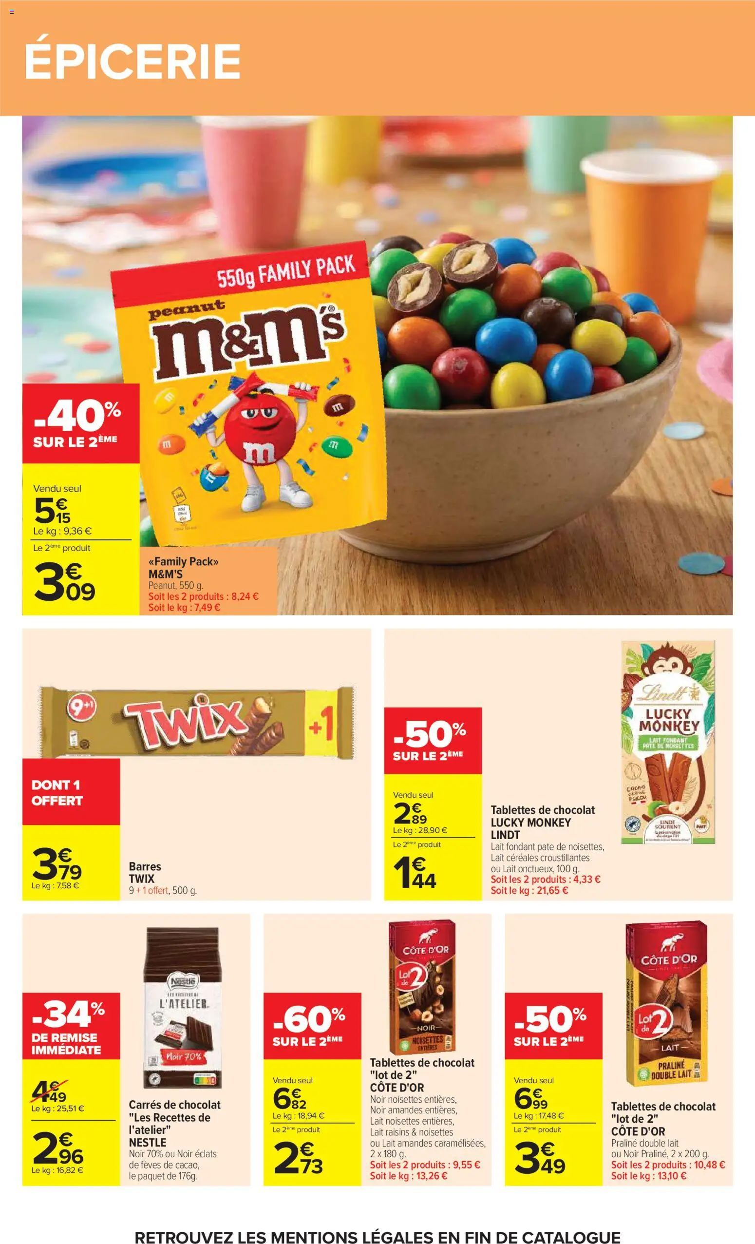 {H1} | Page: 40 | Produits: Noisettes, Lait, Lindt, Amandes