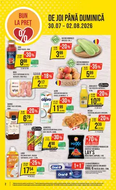 Ofertele Mega Image valabile de la 30.07.2026 | Pagină: 2 | Produse: Raft, Măsline, Suc, Roșii