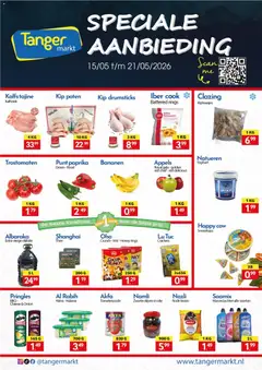 Tanger Markt folder - Voorbeeld van een folder van Tanger Markt, geldig van 15.05.2026 | Pagina: 1 | Producten: Yoghurt, Olie, Appels, Thee