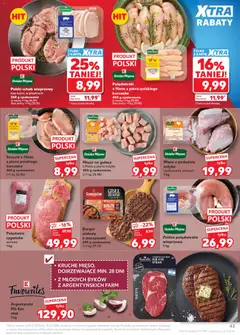 Pogląd oferty "BURGER WOŁOWY Z WARZYWAMI, Burger wołowy z warzywami 240 g opakowanie" - ważna od 09.07.2026 | Strona: 43