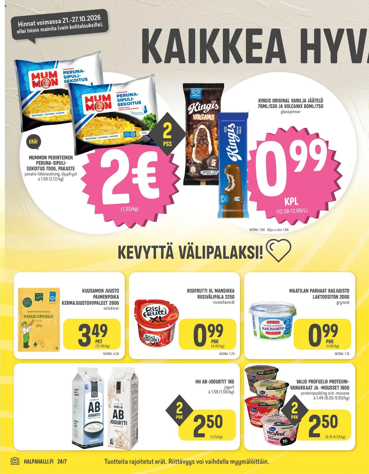 Halpa Halli tarjoukset – voimassa 21/10/2026 alkaen | Sivu: 2