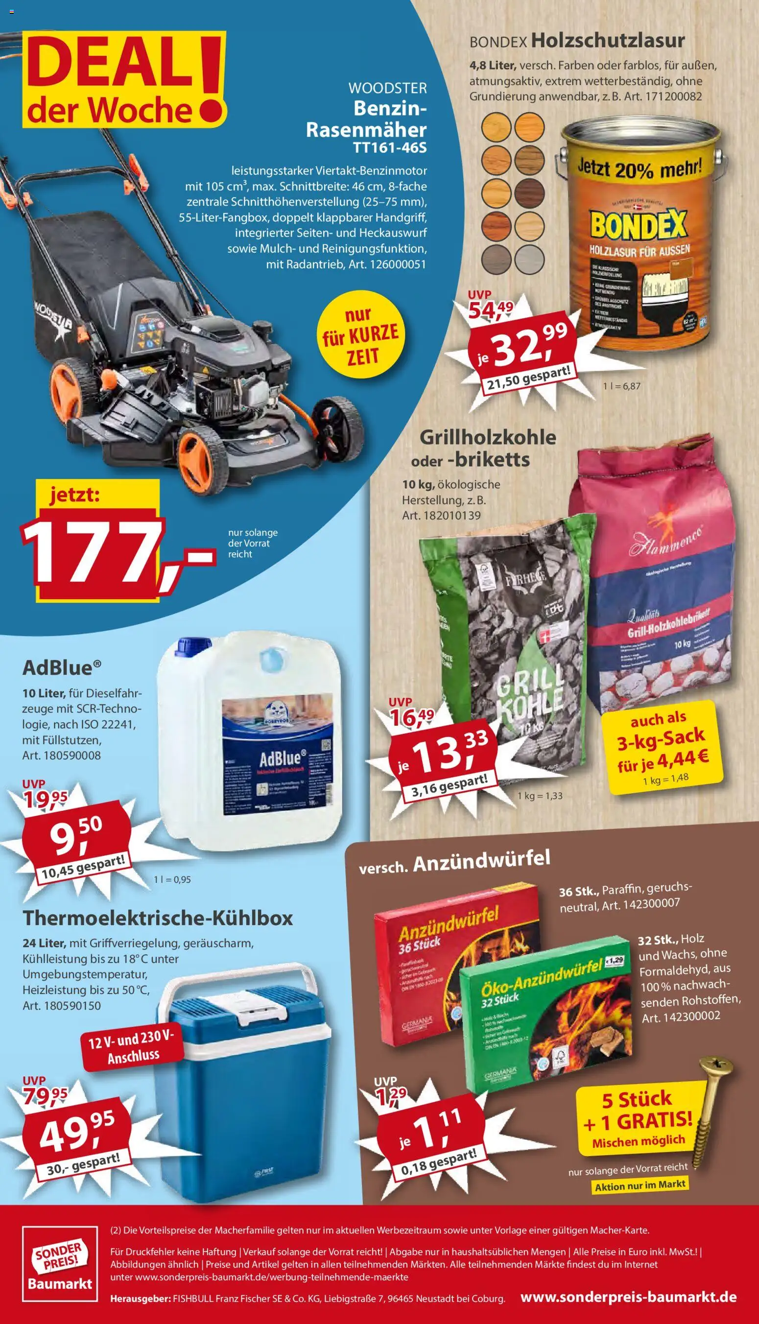 Sonderpreis Baumarkt Prospekt 	 – gültig ab 23.05.2026 | Seite: 20 | Produkte: Grill, Rasenmäher