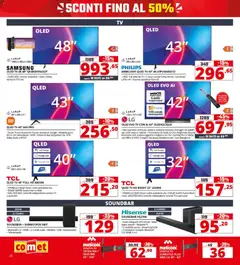 Anteprima del volantino Comet volantino valido a partire dal 30/07/2026 | Pagina: 22 | Prodotti: Auricolari, Telecomando, Soundbar, Audio