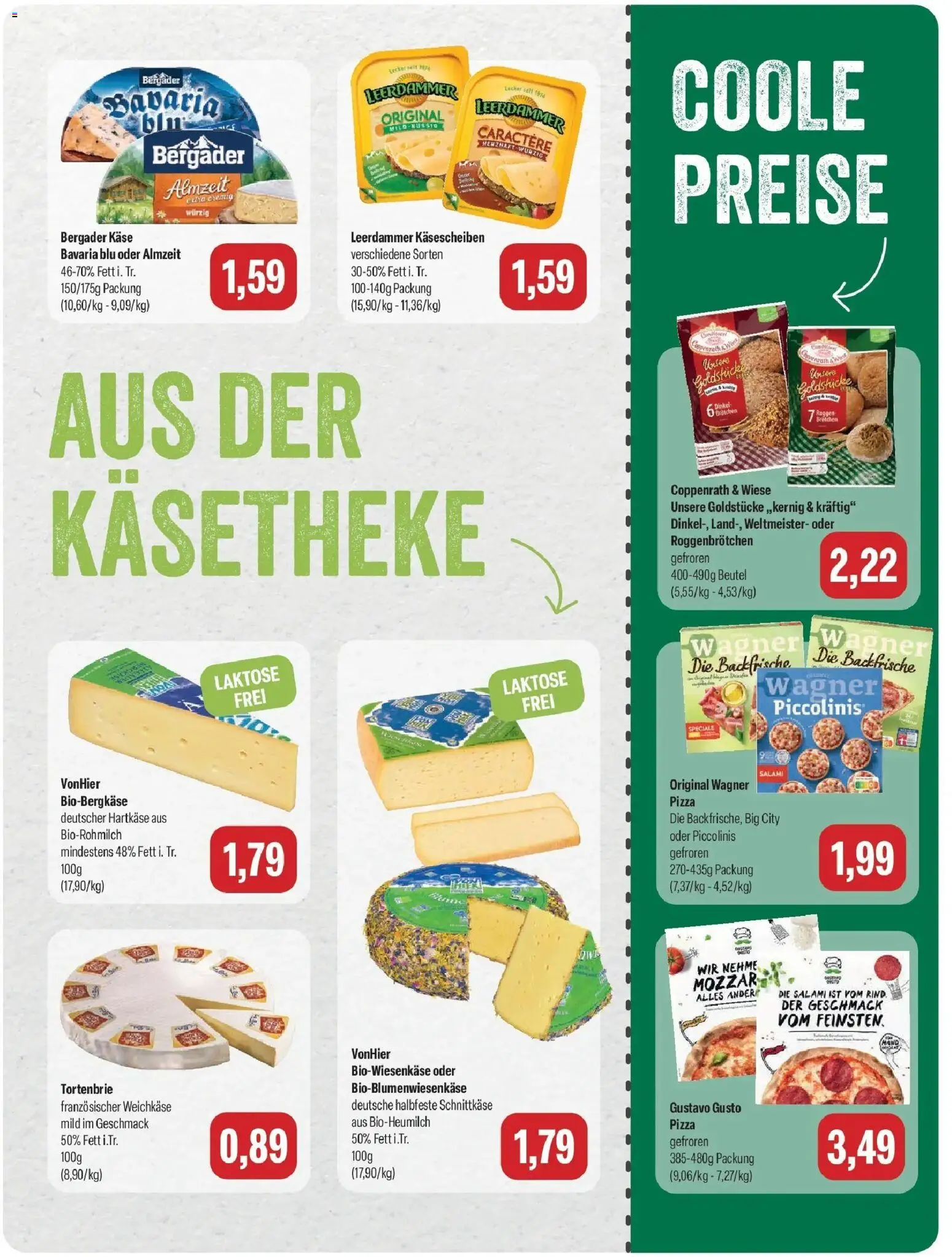 Feneberg Aktuelle Angebote (ab 19.10.2026) zum Blättern | Seite: 7 | Produkte: Käse, Leerdammer, Piccolinis, Salami
