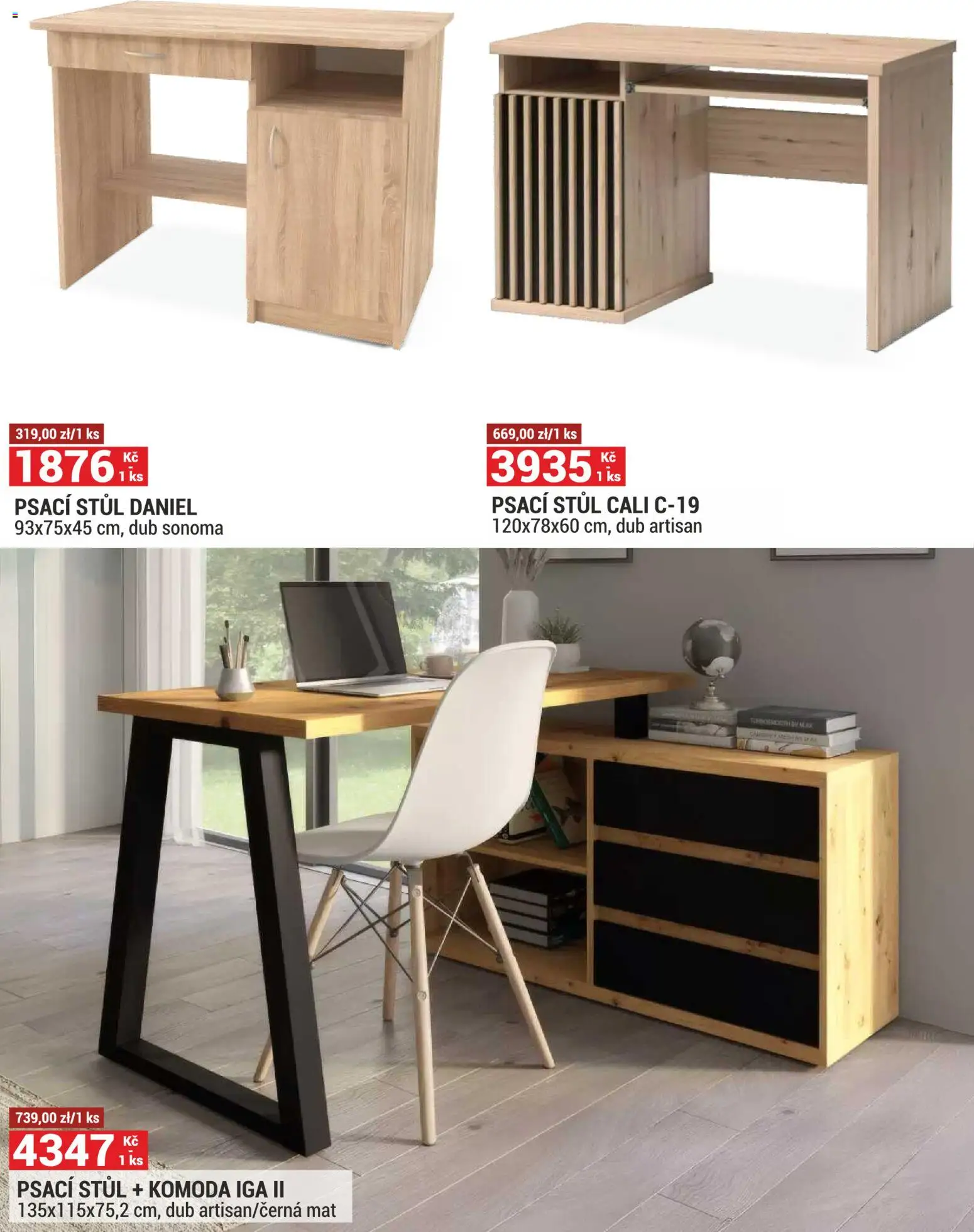 Merkury Market leták od 01.09.2026 | Strana: 8 | Produkty: Komoda, Stůl, Psací stůl