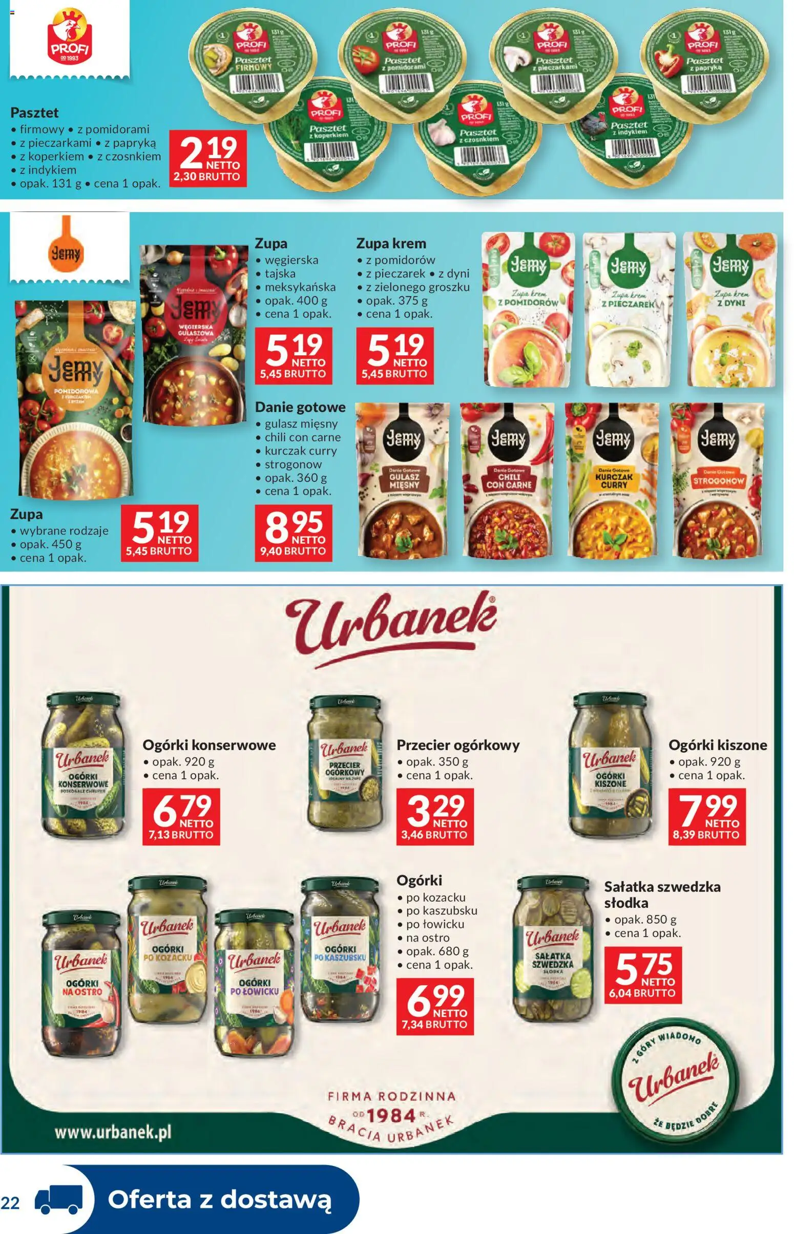 Makro gazetka - Dystrybucja do sklepów od 29.09.2026 | Strona: 22 | Produkty: Zupa, Zupa krem, Krem, Ogórki konserwowe
