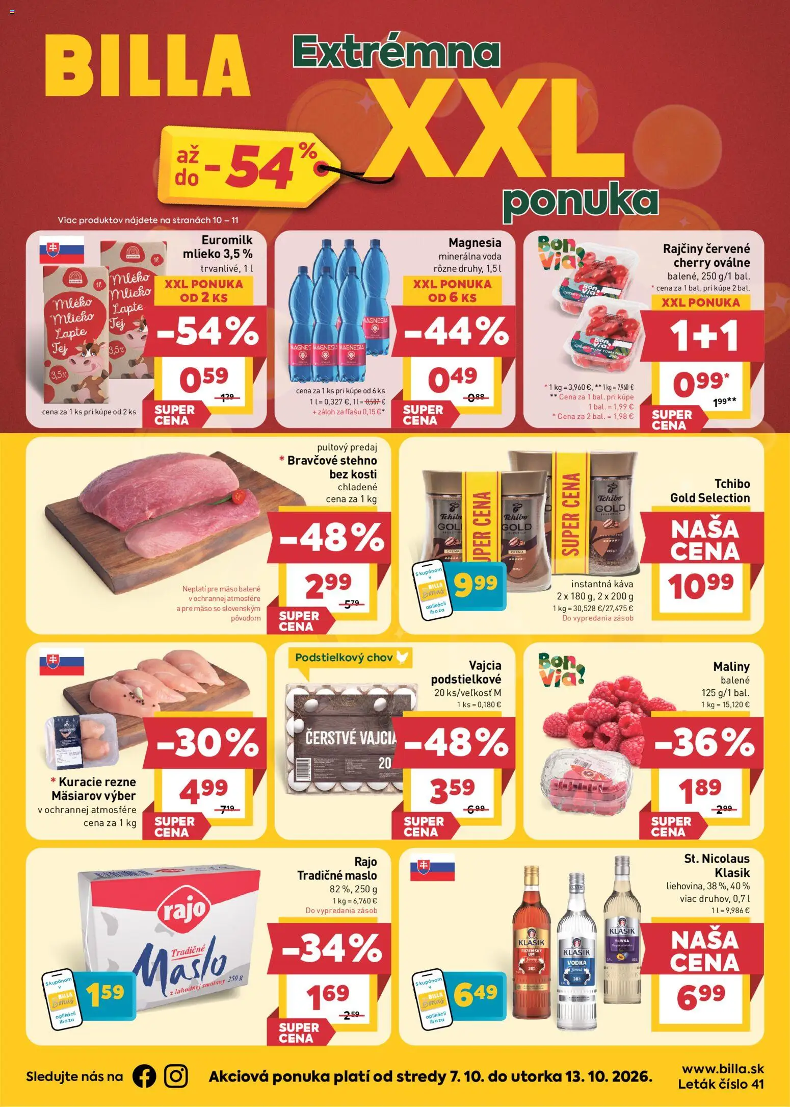 Nové Billa akcie – leták je platný od 07.10.2026 | Strana: 1