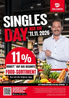 Selgros Singles Day ab 11.11.2026 gültig