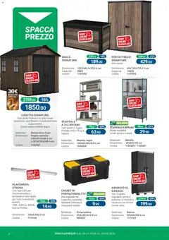 Anteprima del volantino CFadda volantino valido a partire dal 30/07/2026 | Pagina: 6 | Prodotti: Tubo, Scaffale, Baule, Armadio