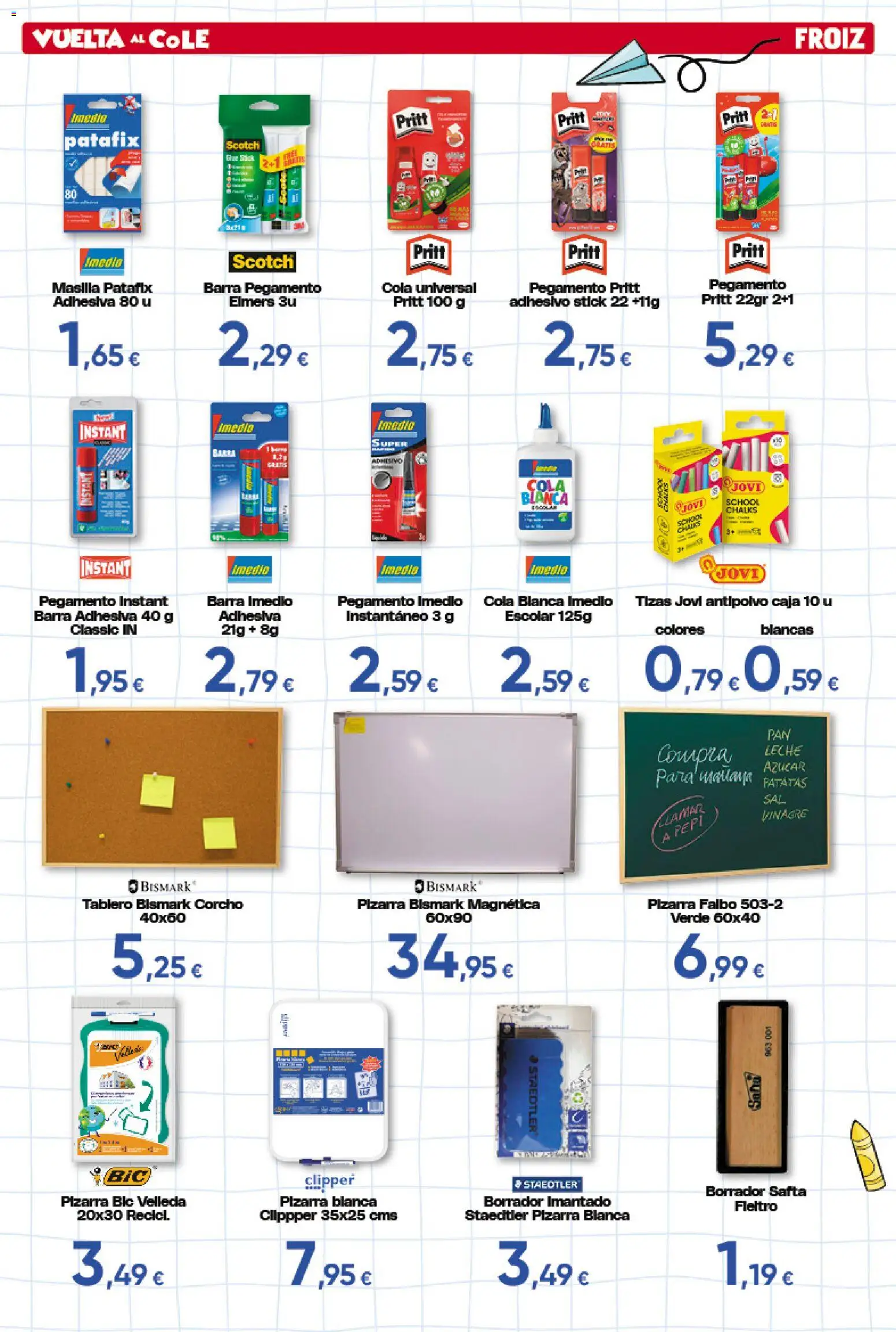 Froiz Vuelta al Cole │ válido desde el 25/08/2026 | Página: 11 | Productos: Leche, Patatas, Azúcar, Caja