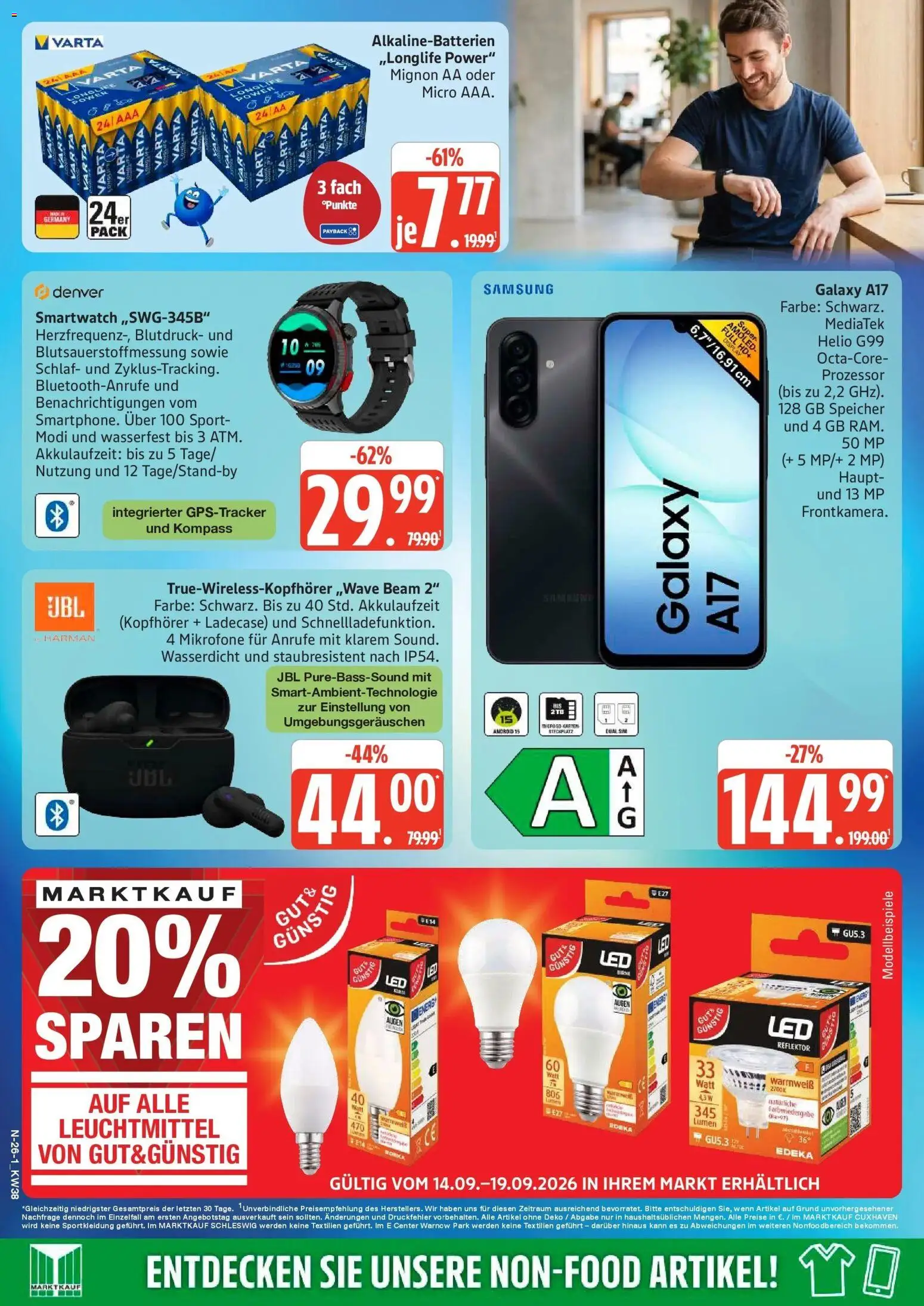 Edeka Prospekt Rostock (ab 14.09.2026) » Angebote Online | Seite: 33 | Produkte: Smartwatch, Samsung, Kopfhörer